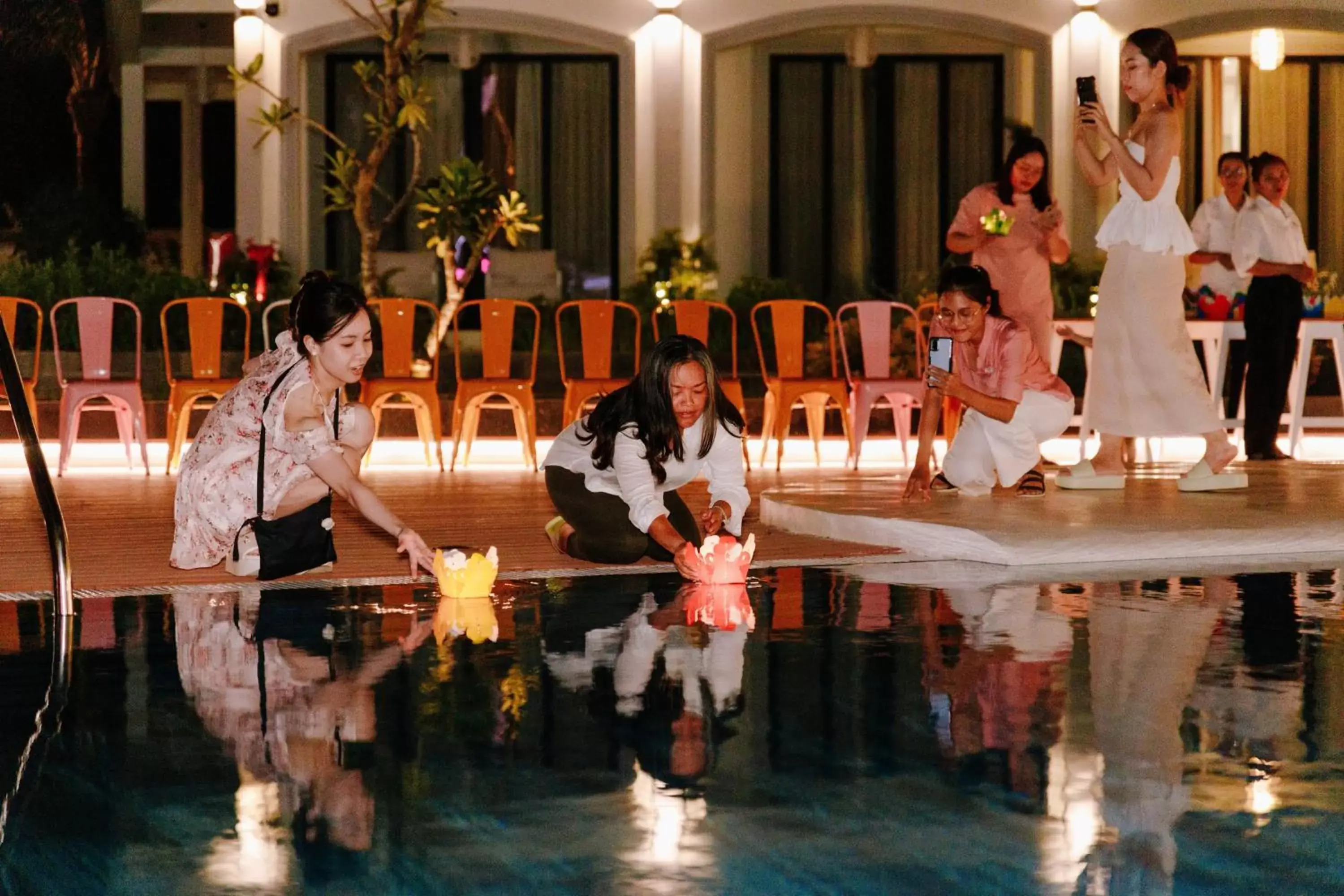Pool view in Moodhoian Riverside Resort & Spa Pool view in Moodhoian Riverside Resort & Spa