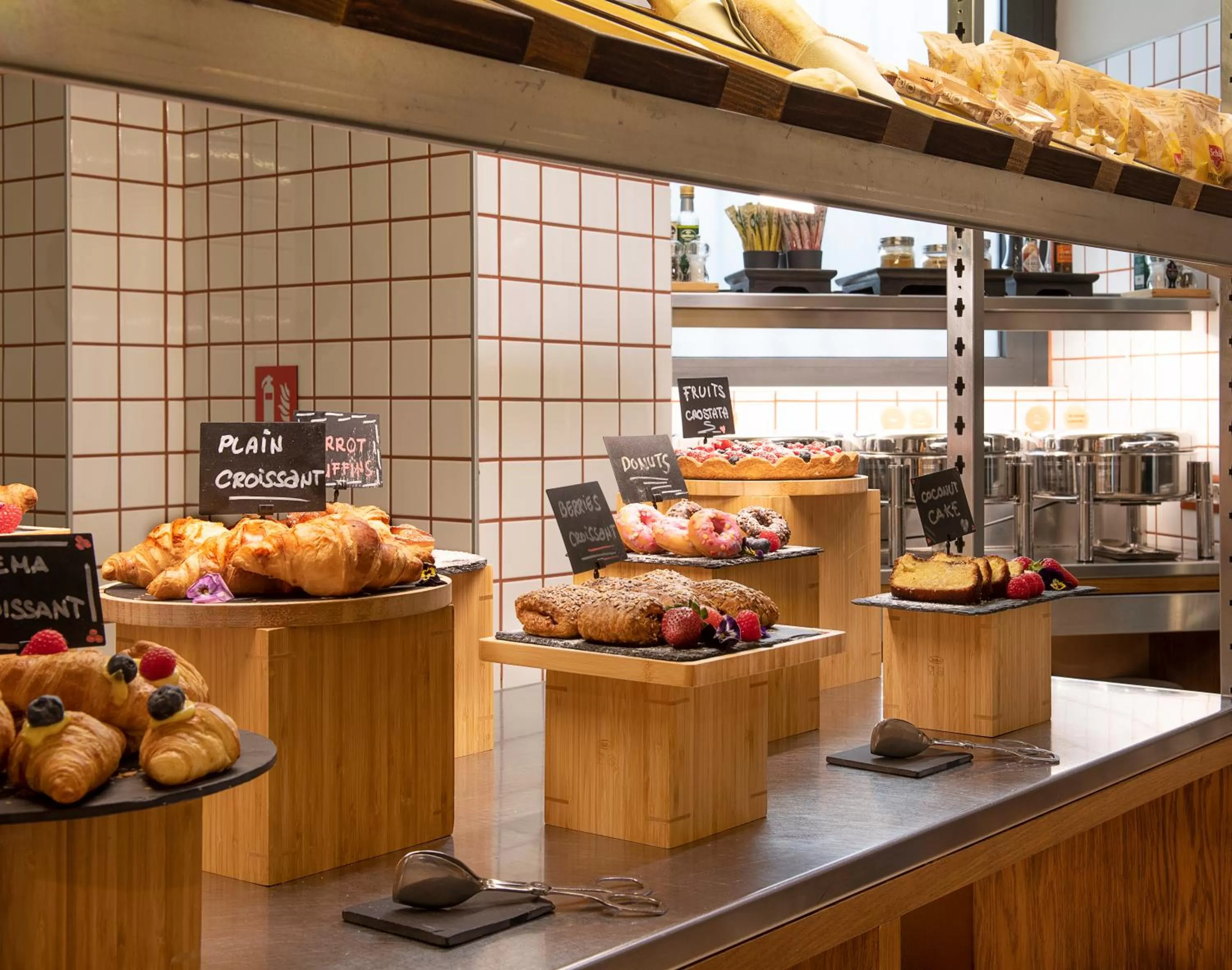 Buffet breakfast in Room Mate Collection Giulia, Milan