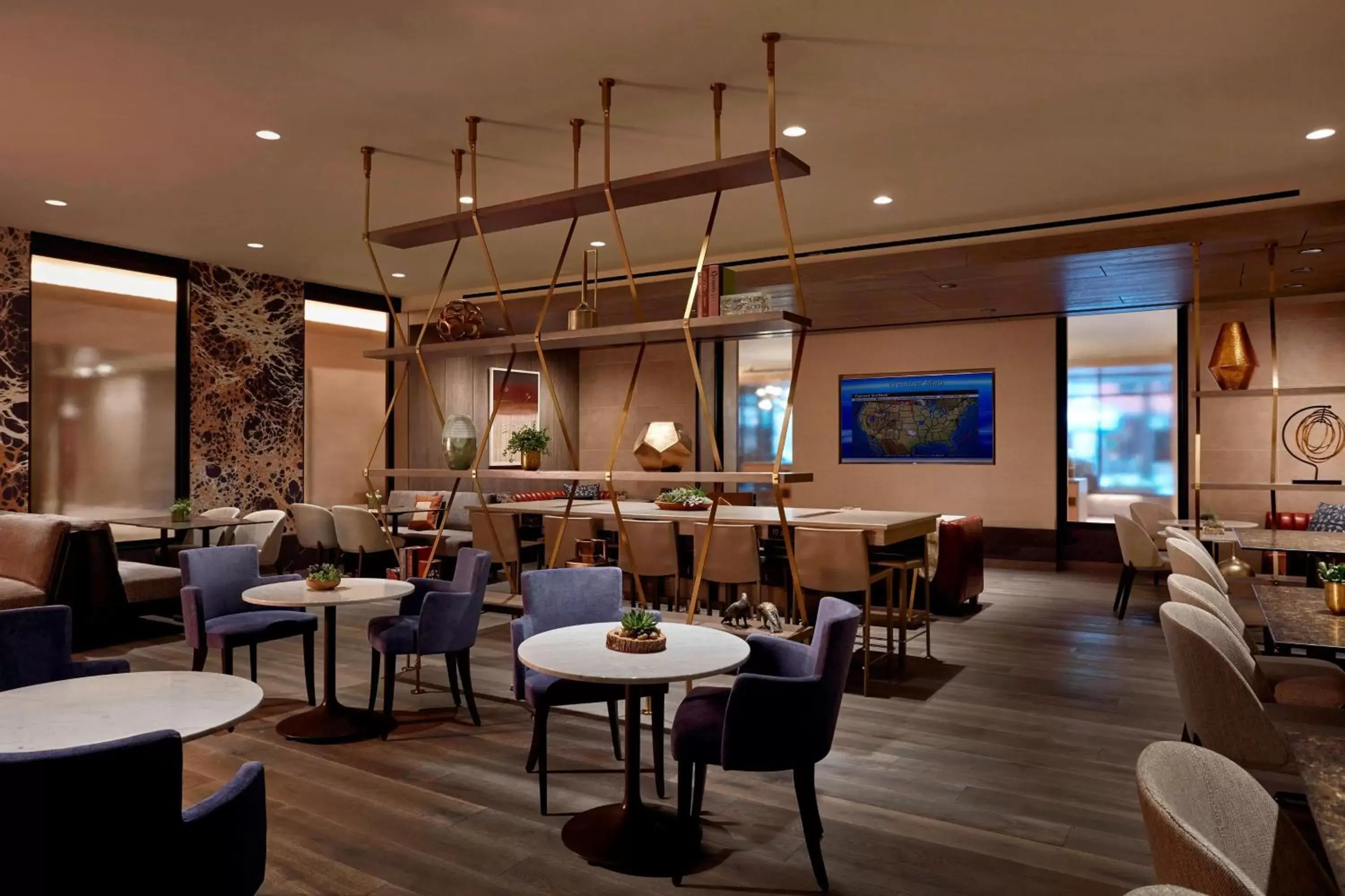 Lounge or bar, Restaurant/Places to Eat in Charlotte Marriott City Center