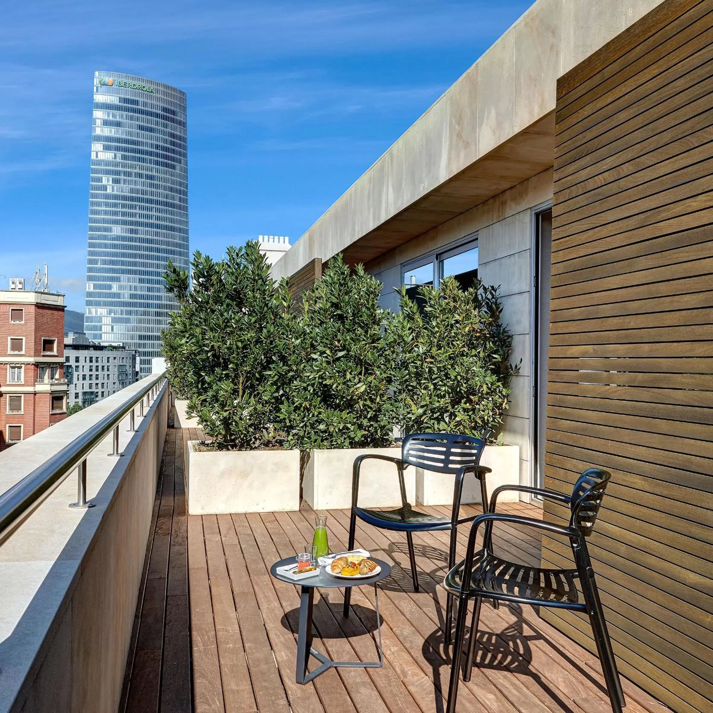 Balcony/Terrace in Gran Hotel Domine Bilbao