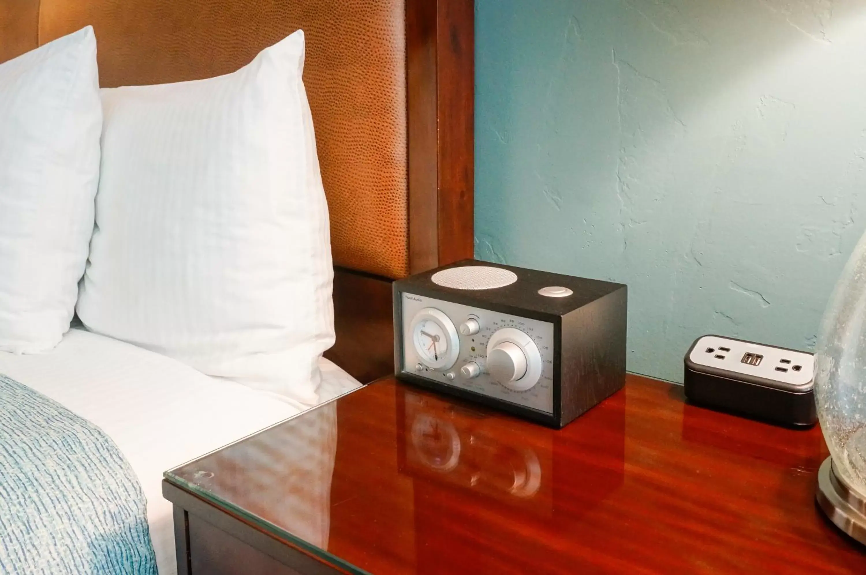 Decorative detail, Bed in Blue Dolphin Inn Decorative detail, Bed in Blue Dolphin Inn