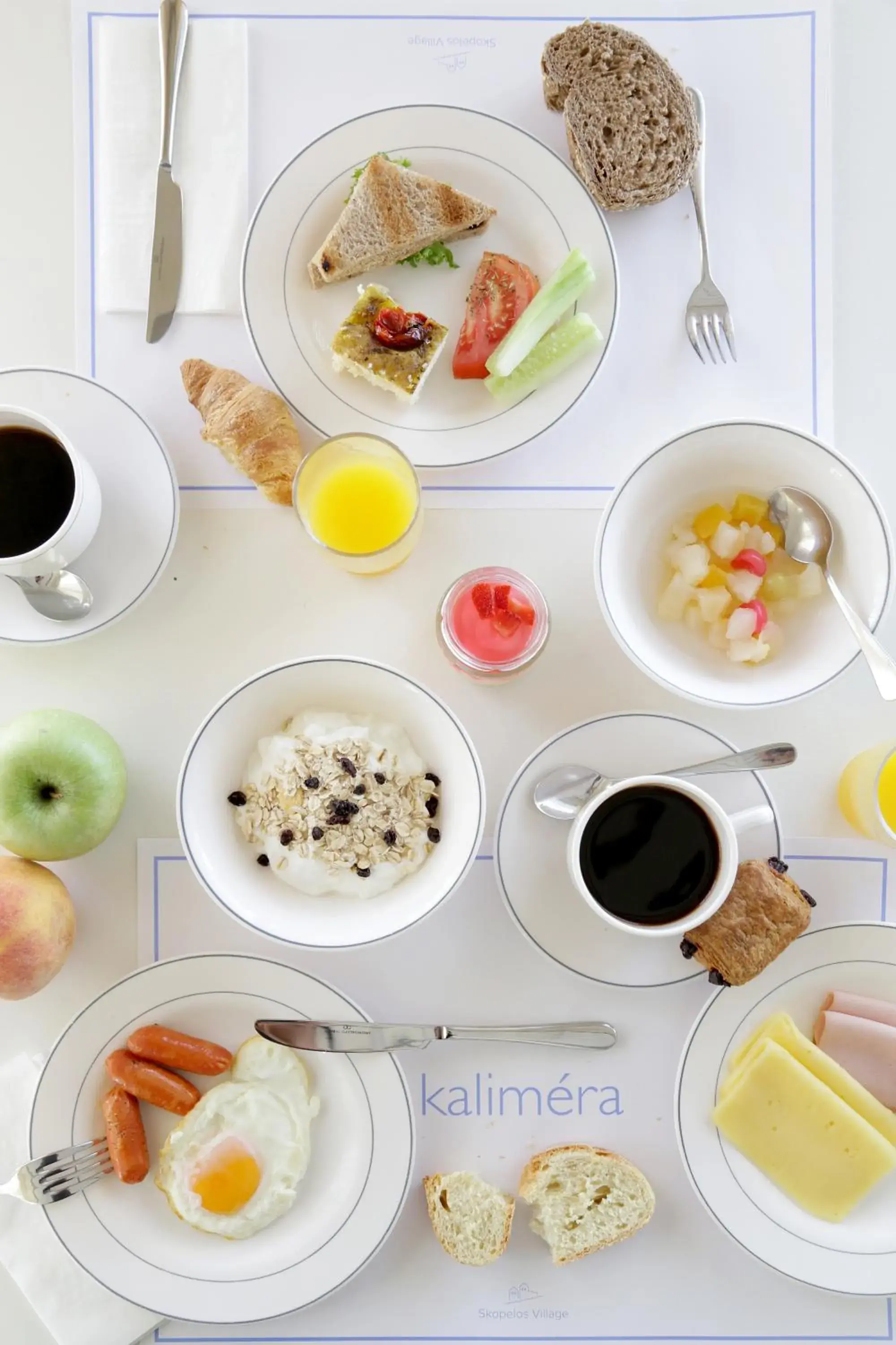 Buffet breakfast, Breakfast in Skopelos Village Hotel