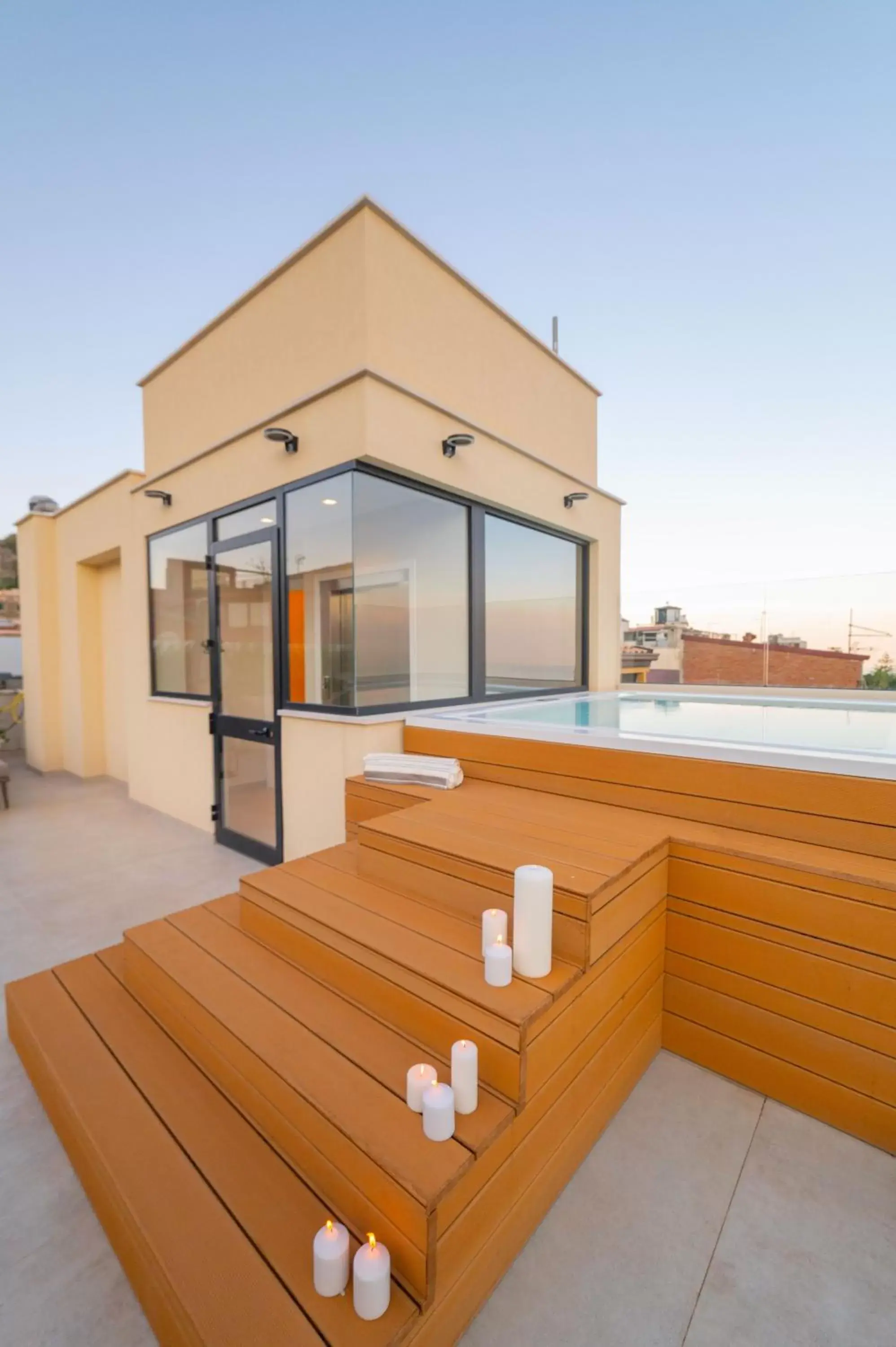 Swimming pool in Naxi Suites