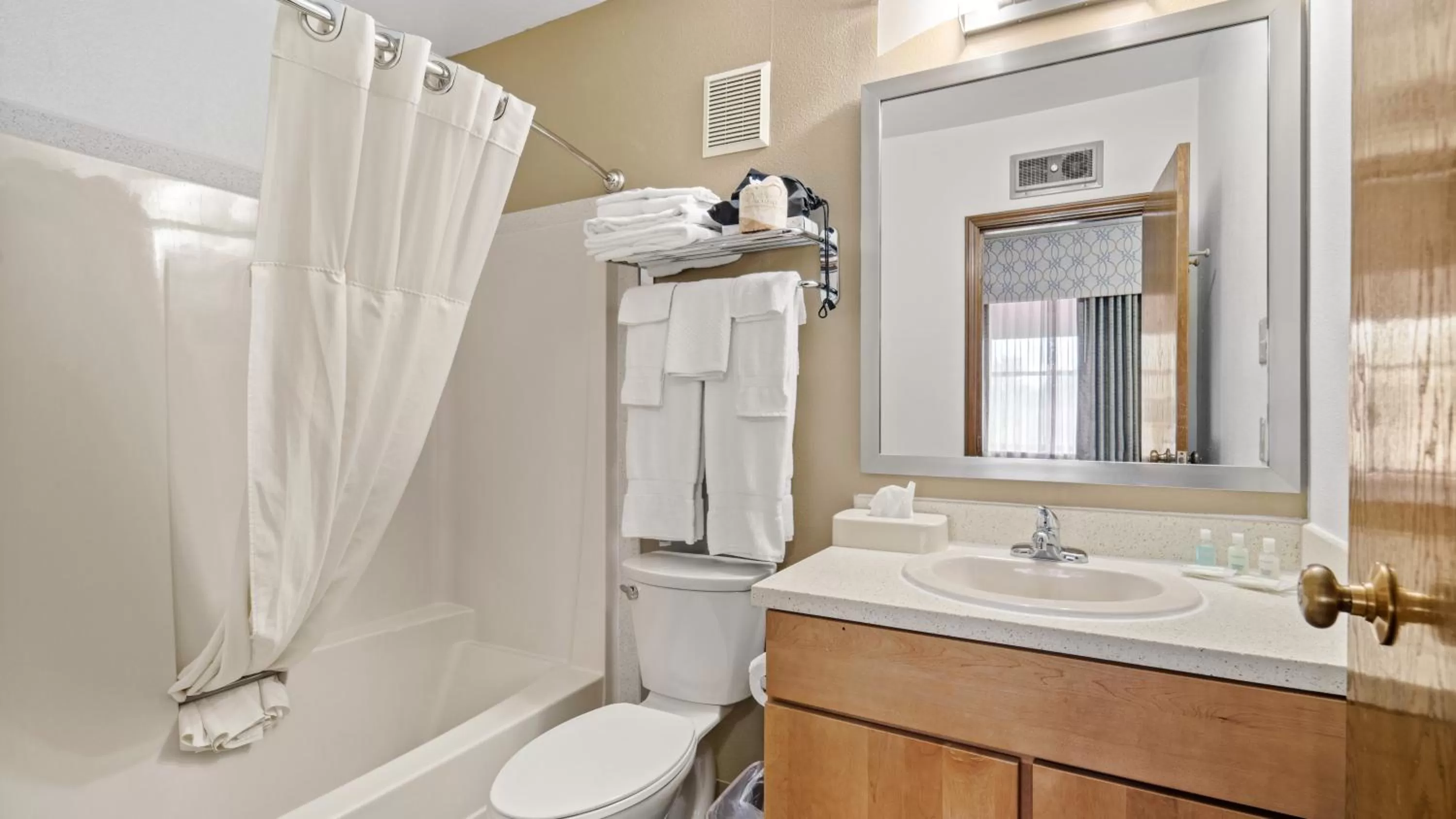 Bathroom in Clarion Hotel & Suites Fairbanks near Ft Wainwright