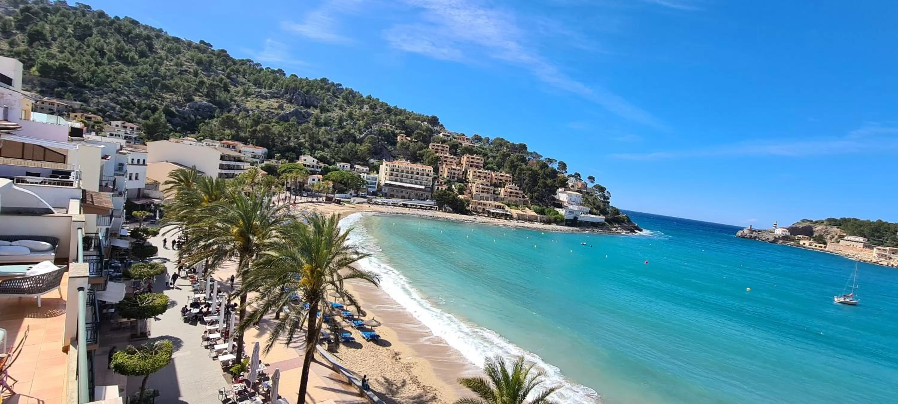 Balcony/Terrace, Beach in Hotel Marina