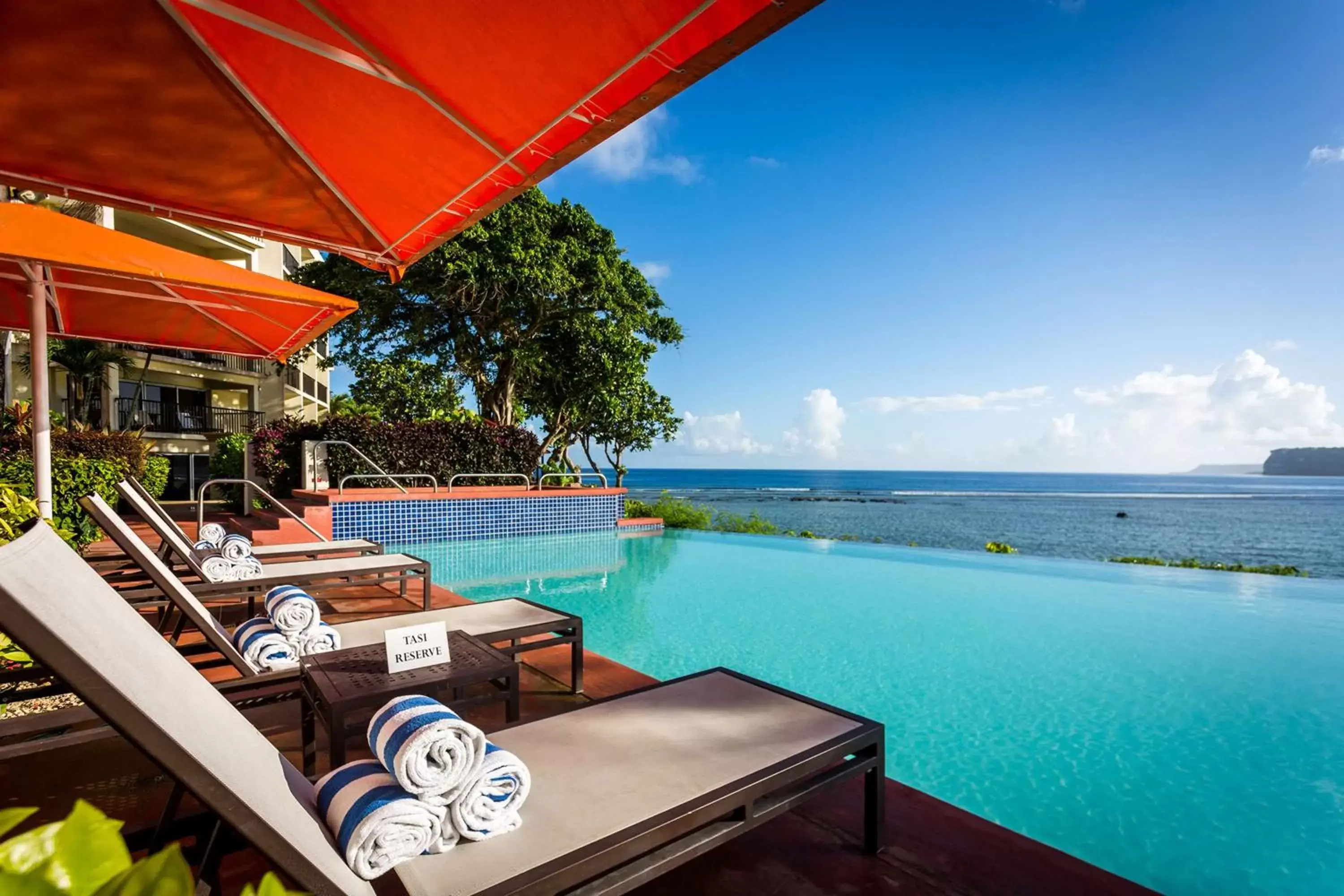 Pool view in Hilton Guam Resort & Spa