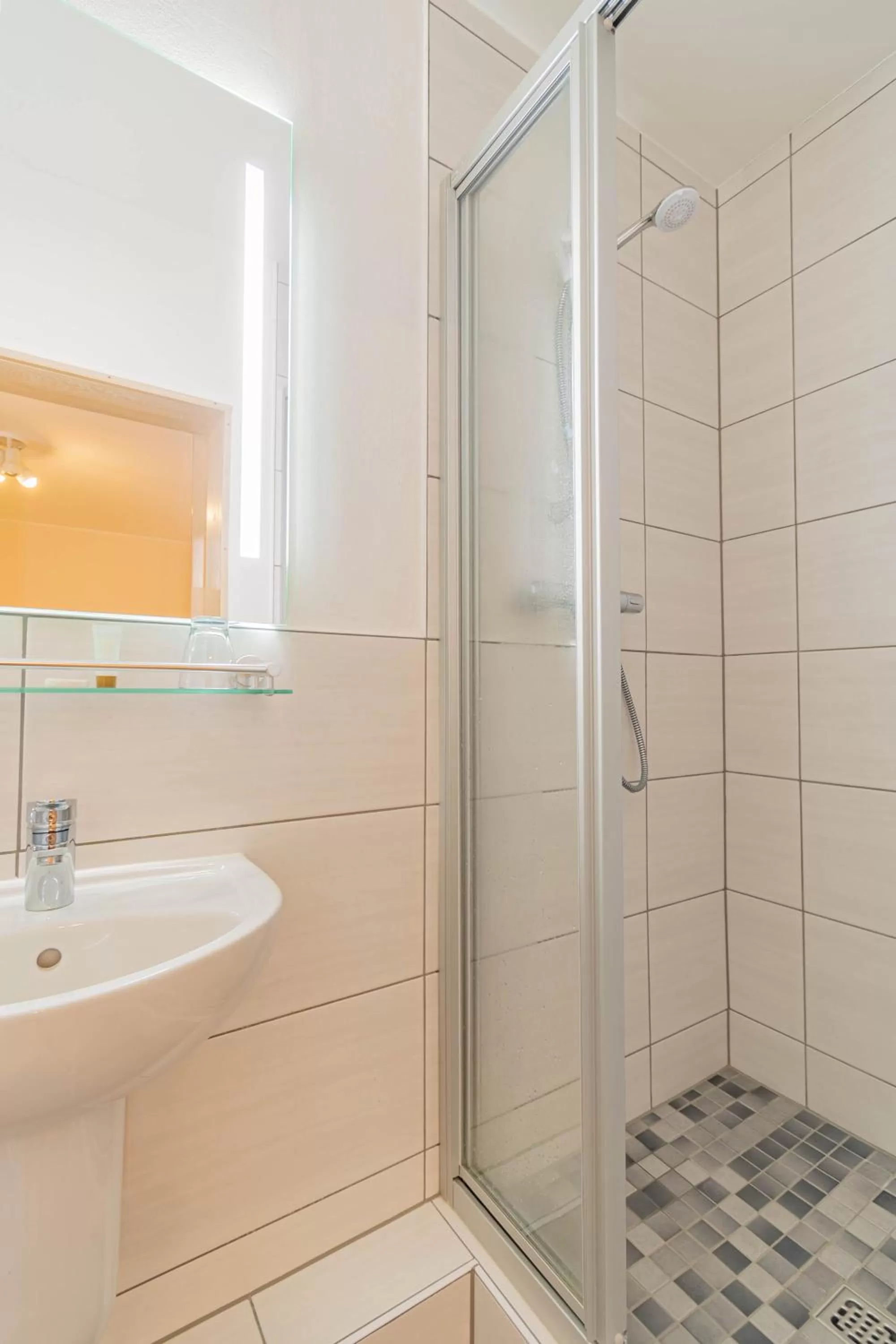 Shower in Hotel Le Postillon