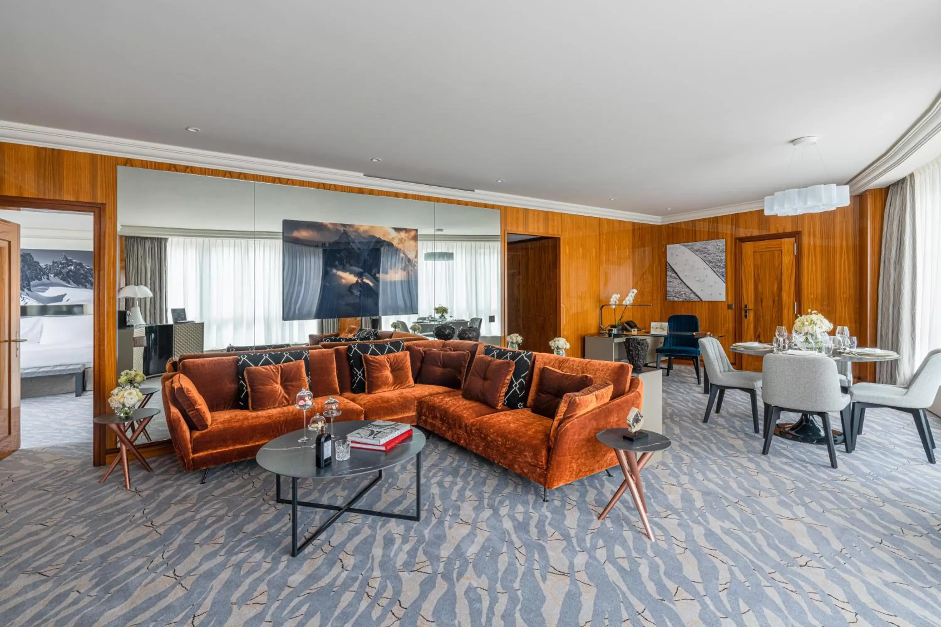 Living room, Seating Area in Mandarin Oriental, Geneva