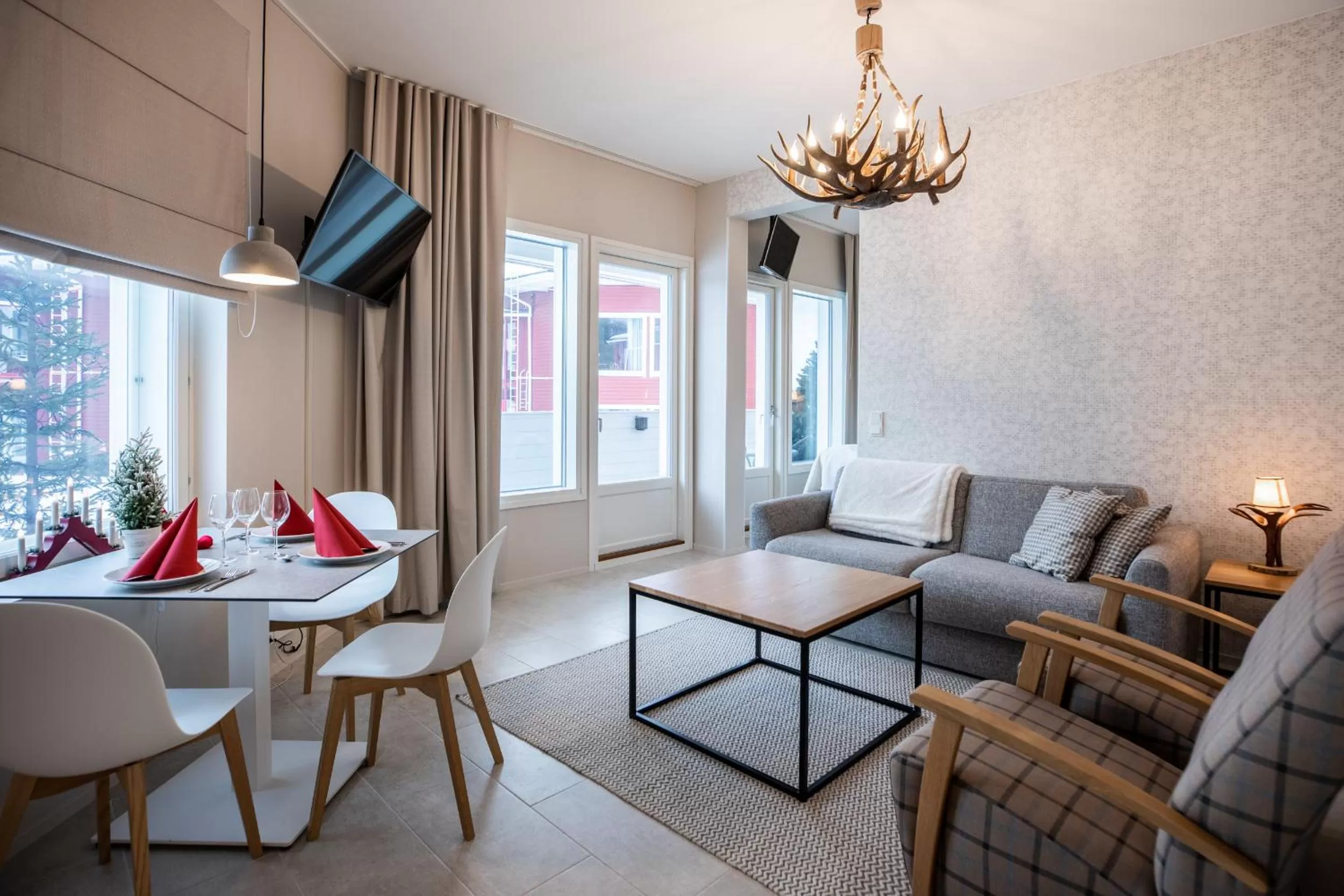 Living room in Santa Claus Holiday Village