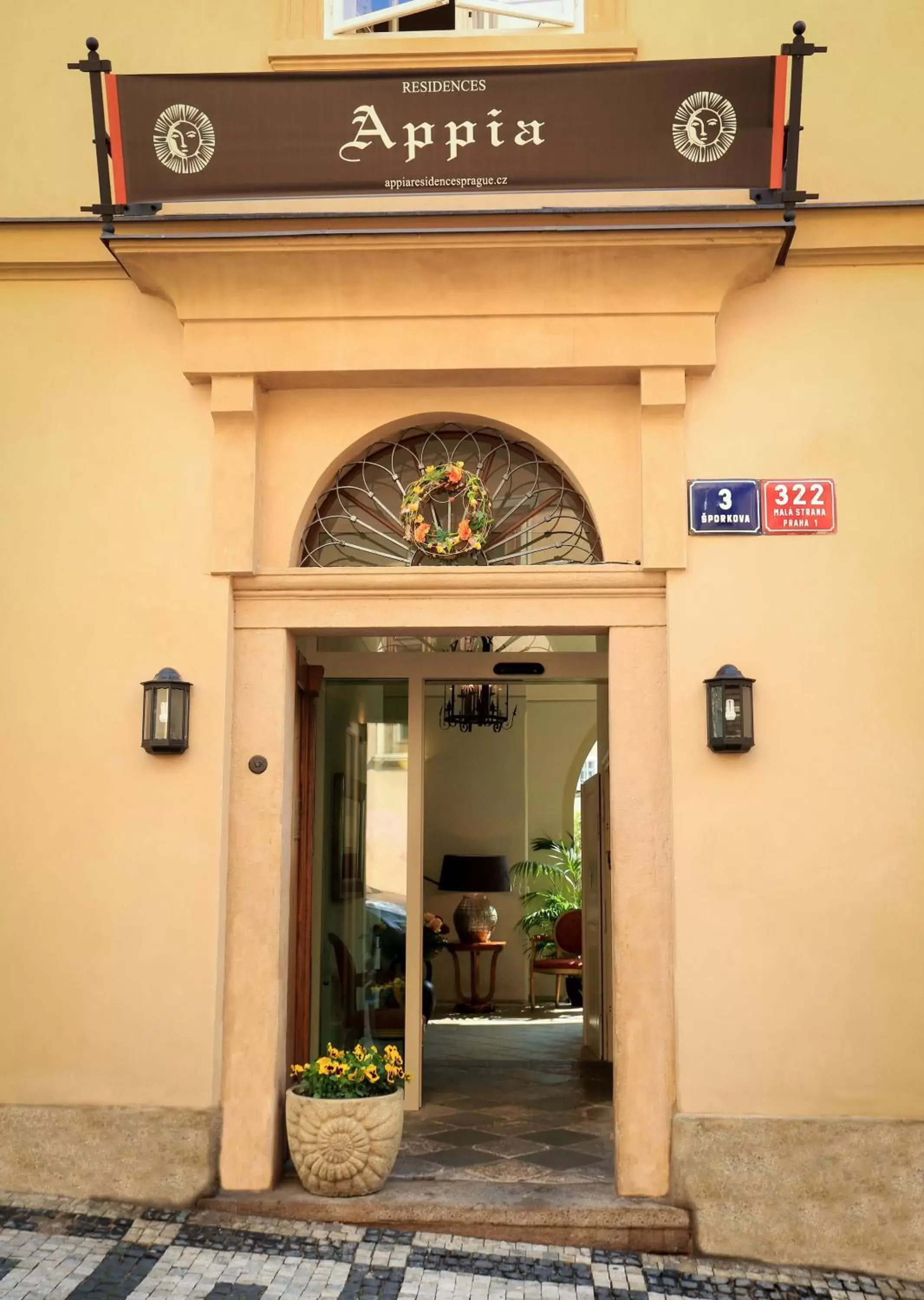 Facade/entrance in Appia Hotel Residences