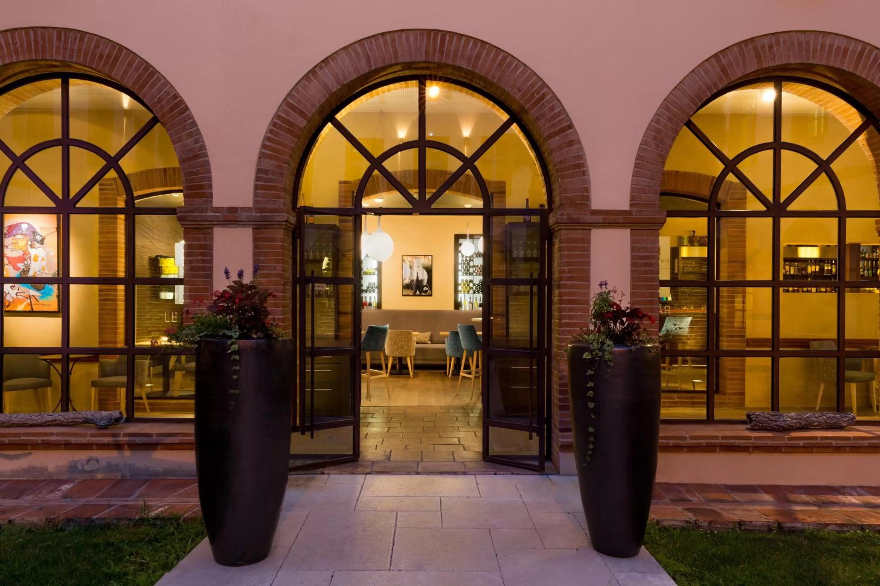 Patio in Abbaye des Capucins Spa & Resort