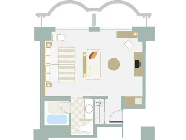 Floor Plan in The Beach Tower Okinawa Hotel