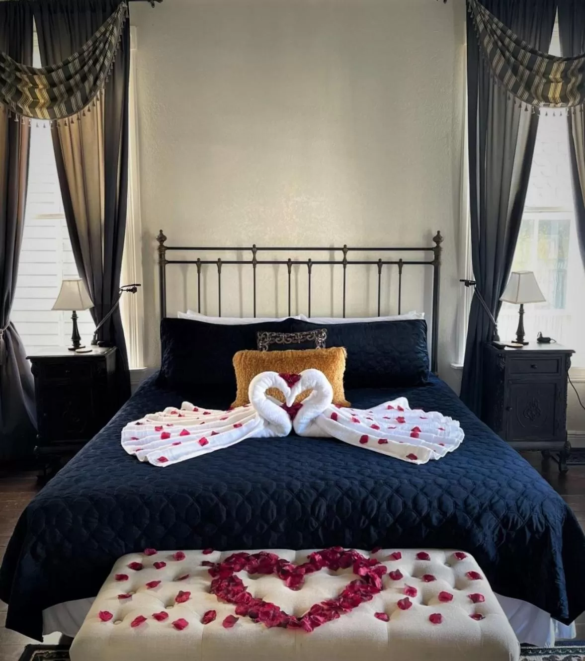 Bed in The 1890 Freeman House