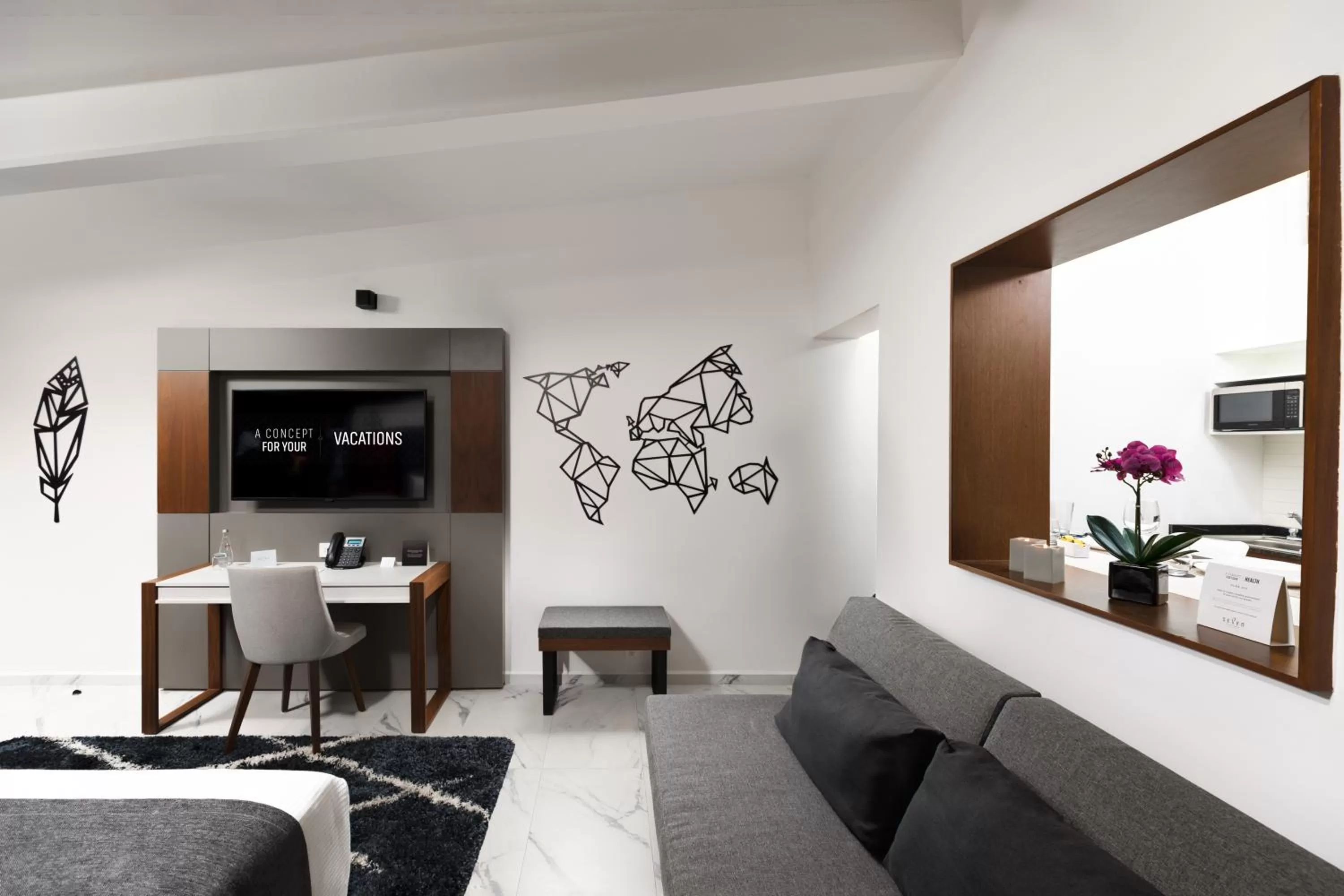 Living room in Seven Boutique Apartments Cancún