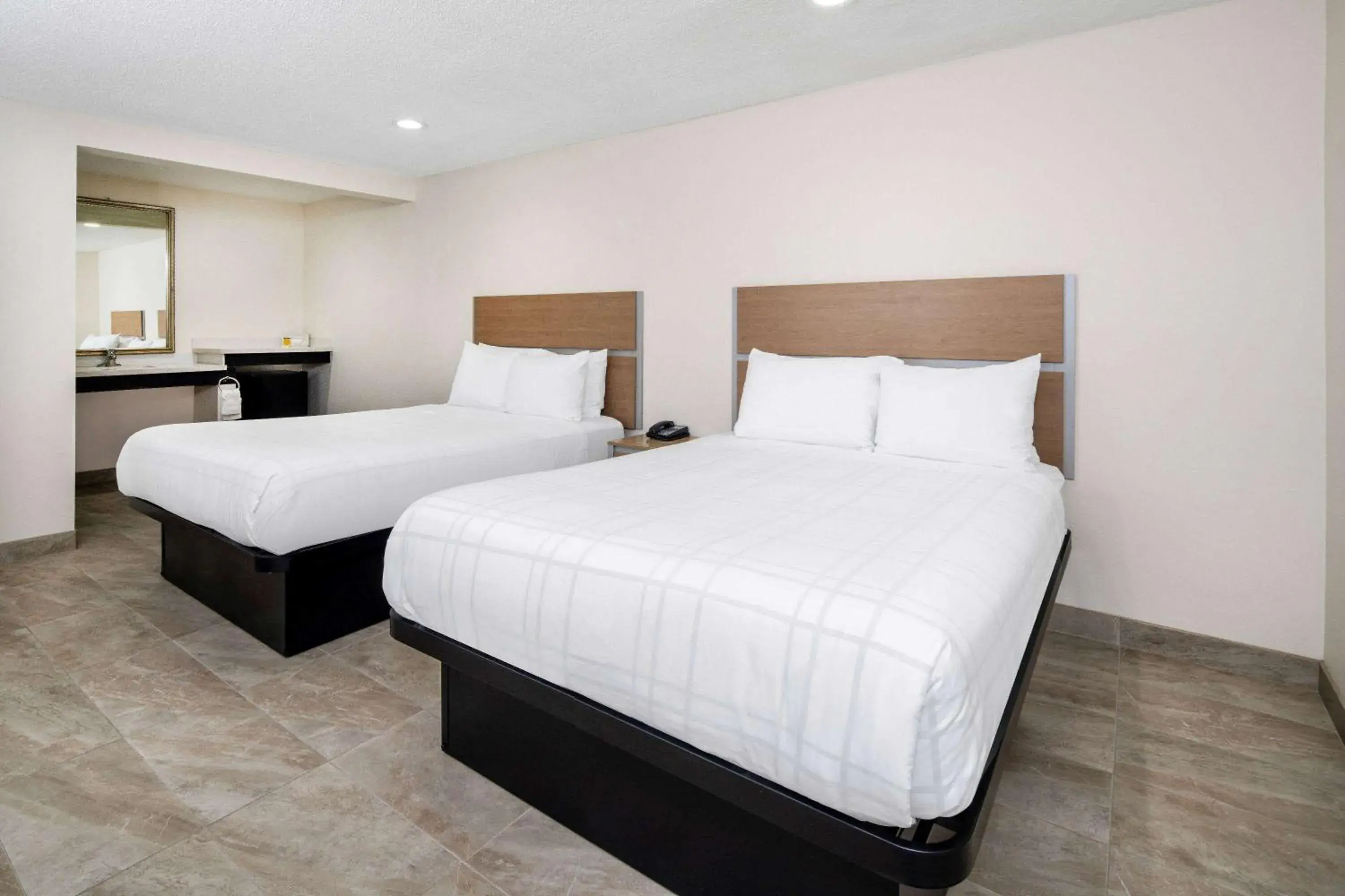 Photo of the whole room, Bed in Super 8 by Wyndham Bakersfield CA