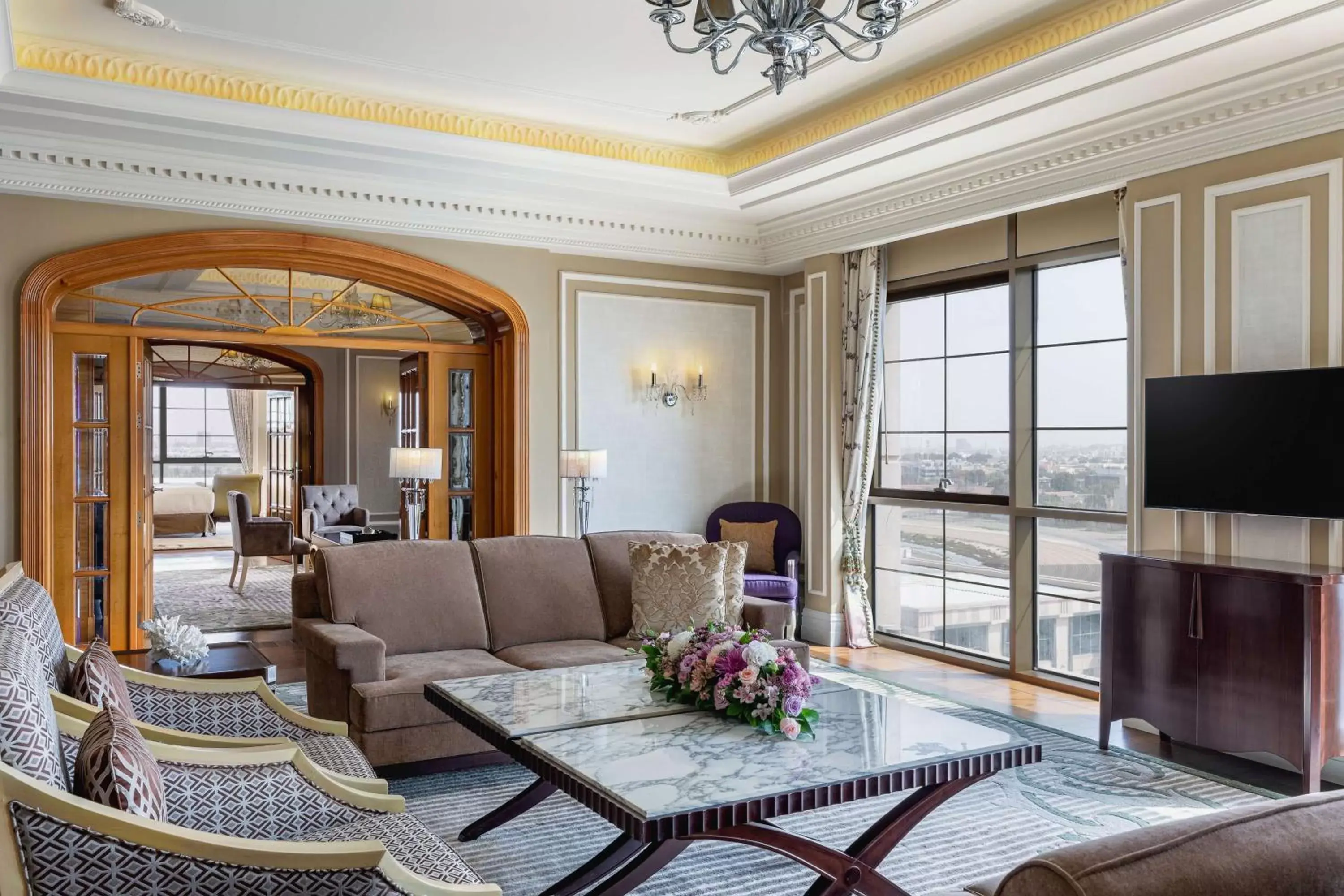 Living room in Al Habtoor Palace - Preferred Hotels & Resorts Living room in Al Habtoor Palace - Preferred Hotels & Resorts