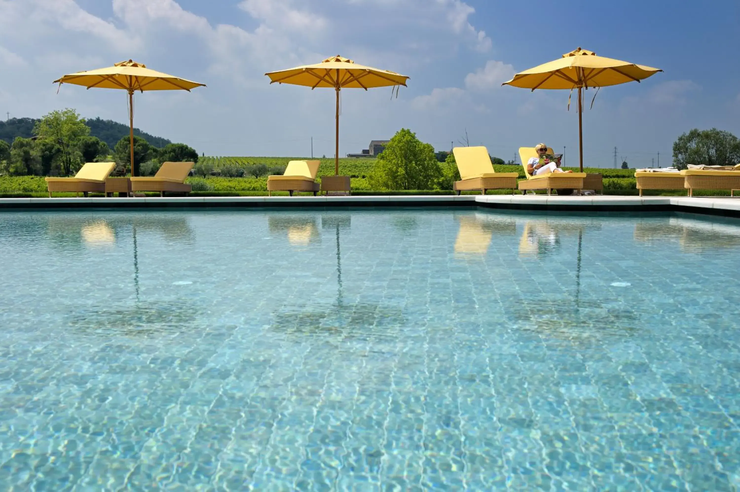 Garden view, Swimming Pool in Villa Cordevigo Wine Relais