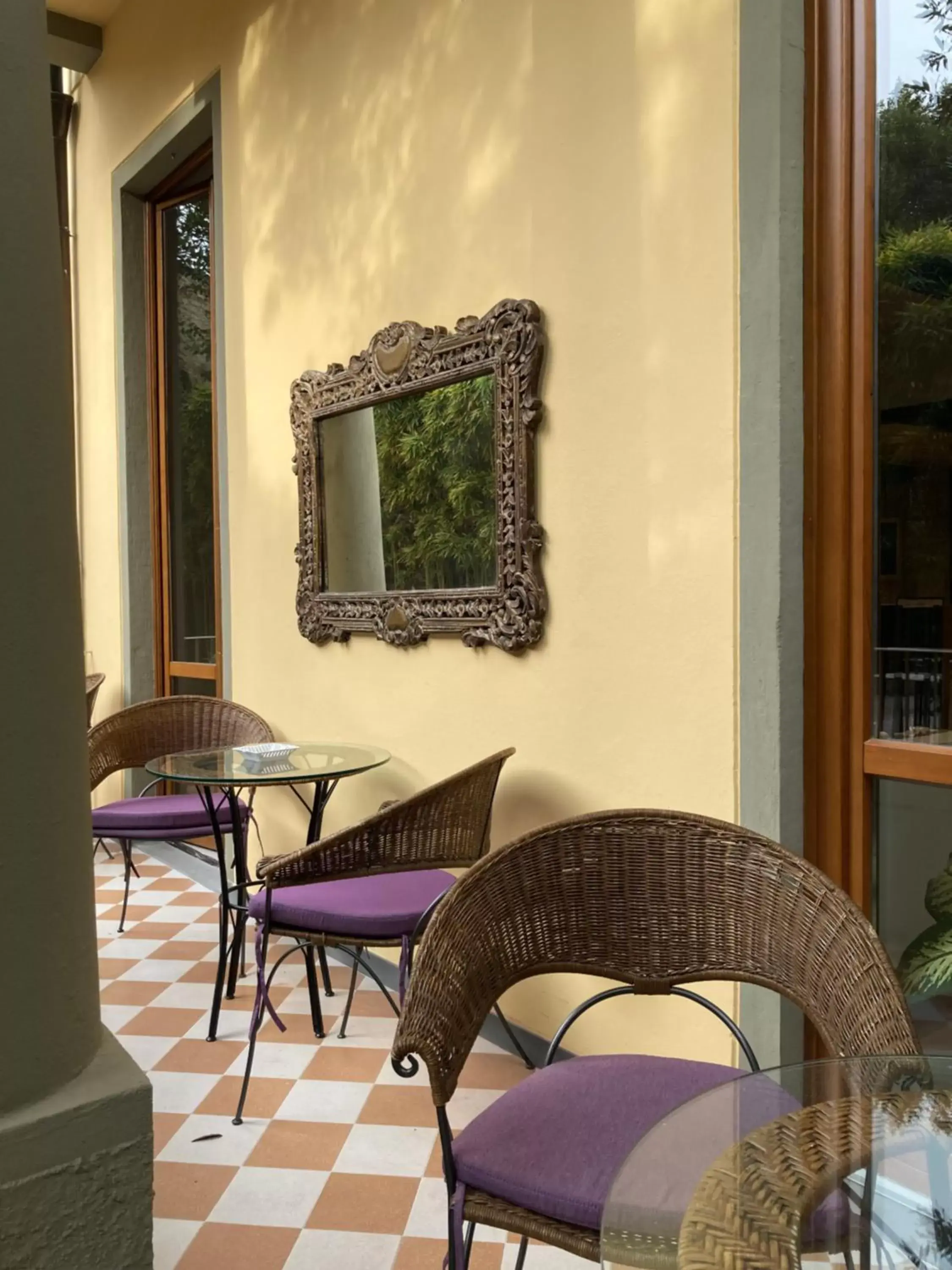 Balcony/Terrace, Seating Area in Hotel Caravaggio