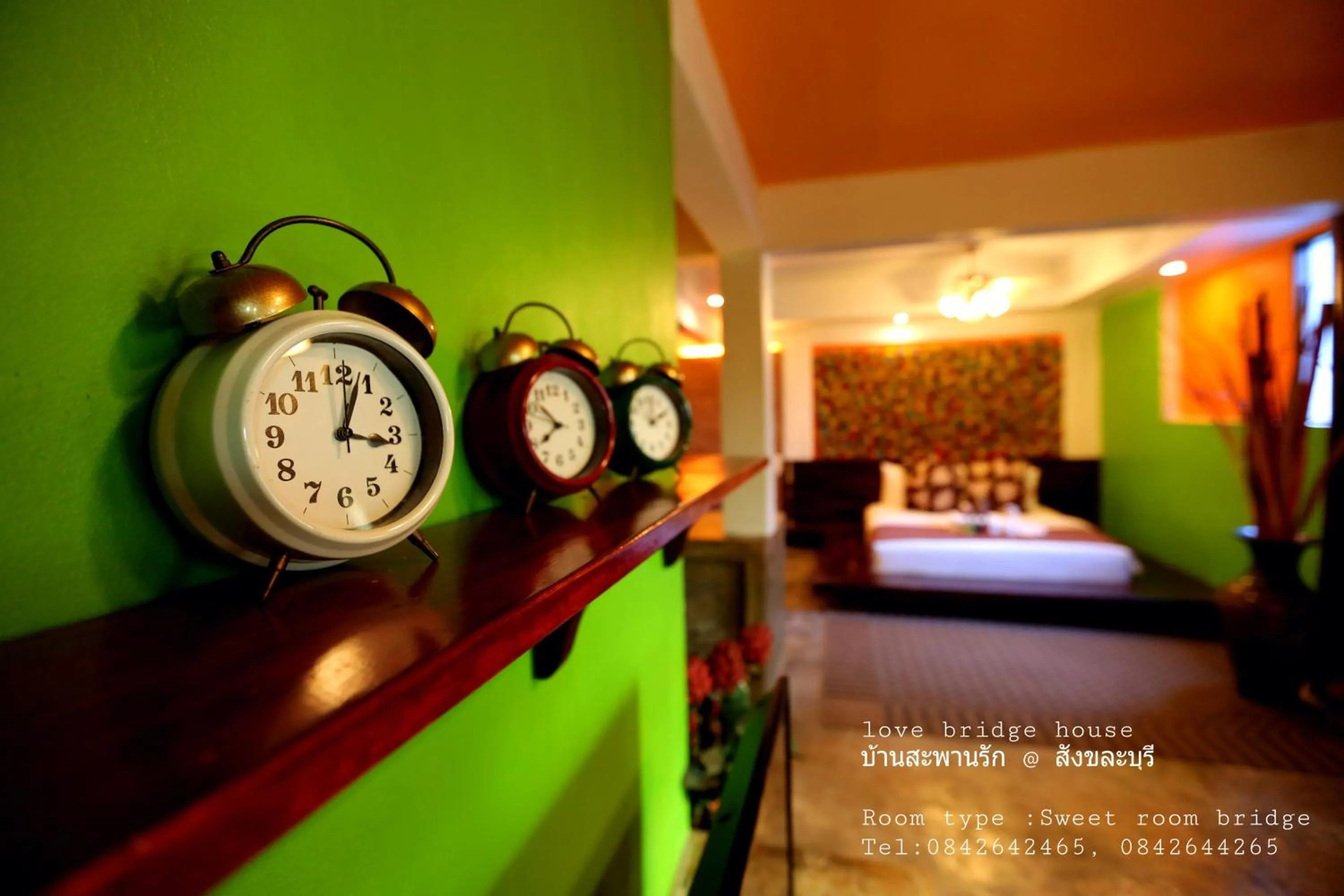Bed in Love Bridge House บ้านสะพานรัก