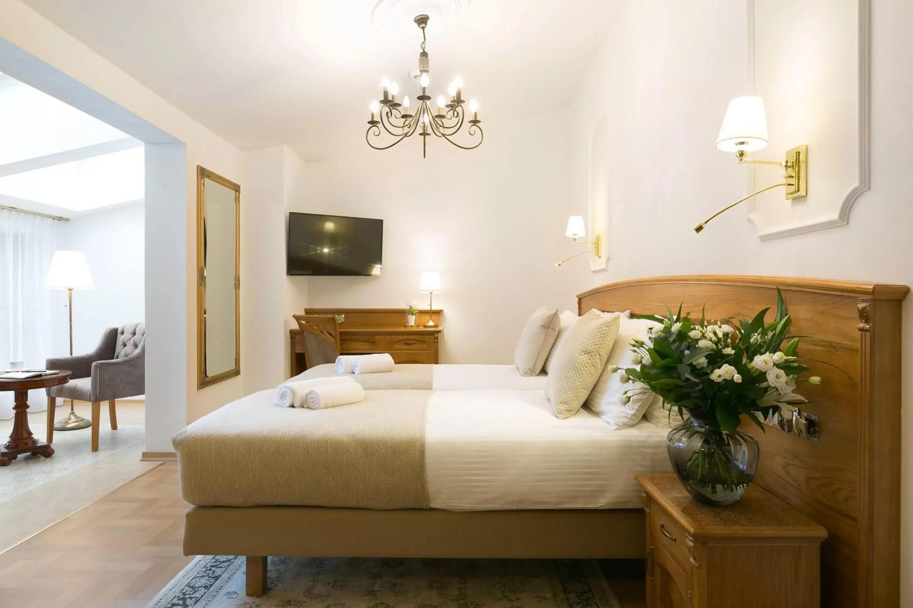 Bed in Ventus Rosa Boutique Aparthotel Bed in Ventus Rosa Boutique Aparthotel