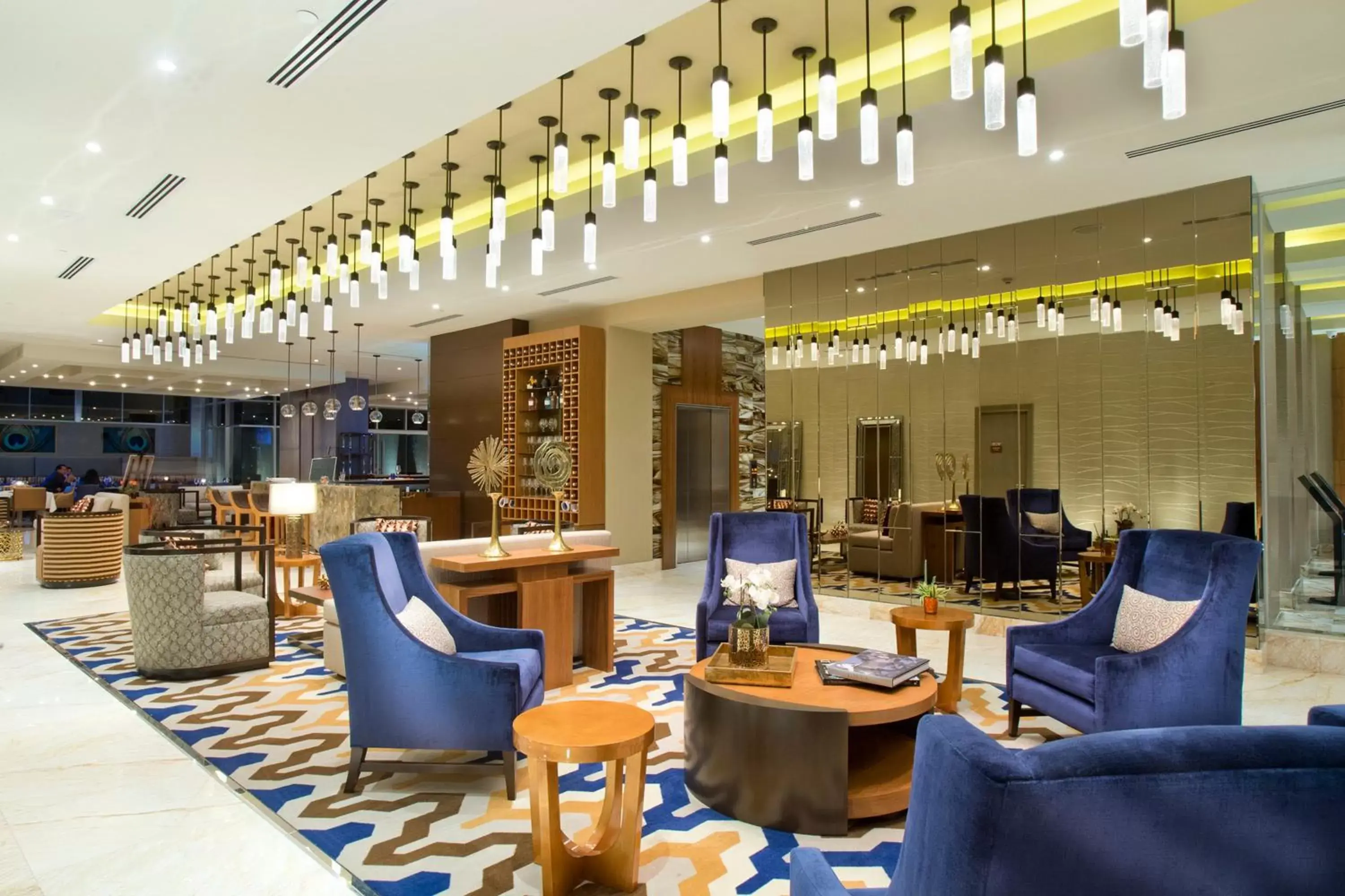 Lobby or reception, Lounge/Bar in Global Hotel Panama