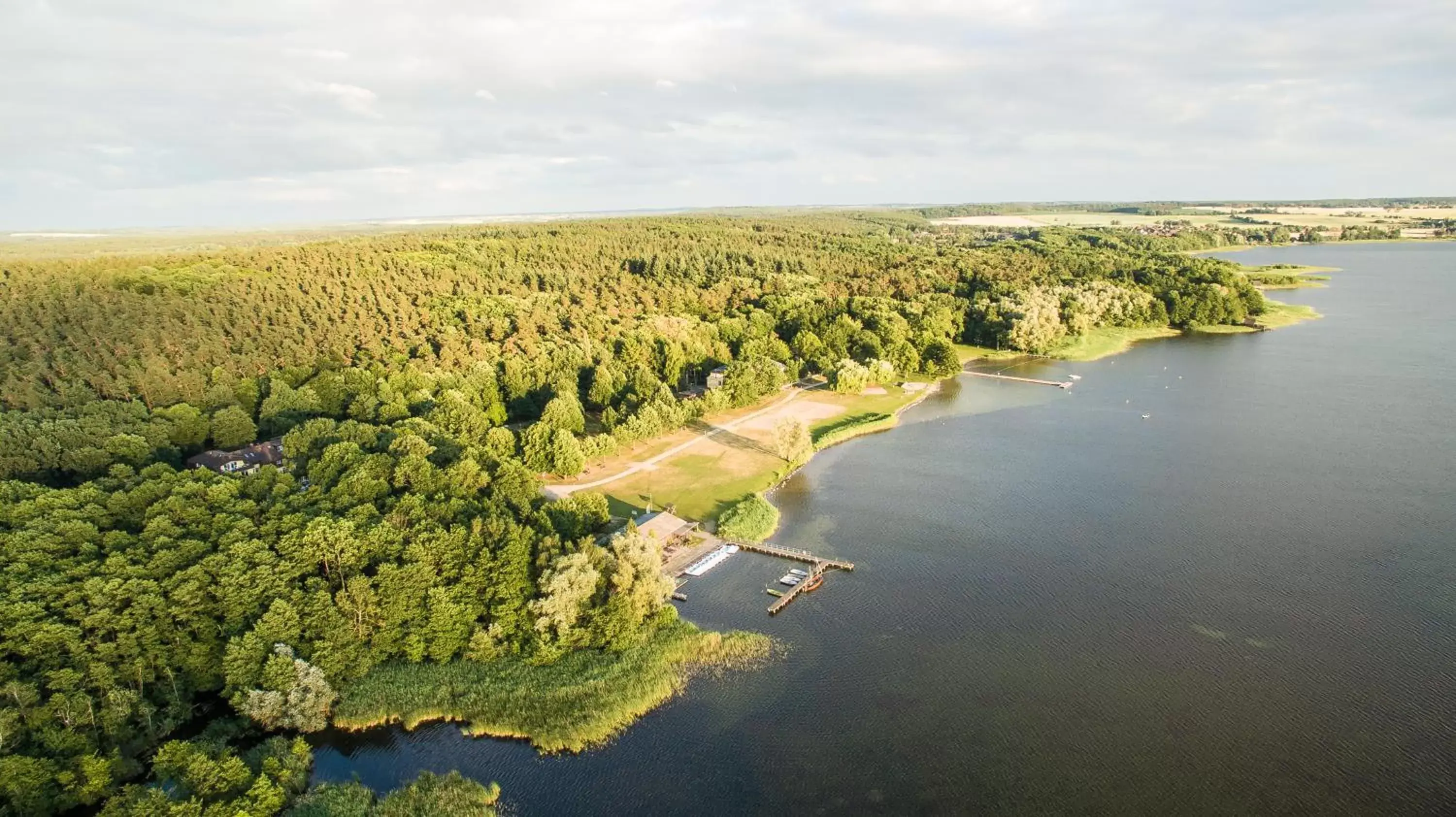 Bird's eye view, Bird's-eye View in Strandhaus am Inselsee