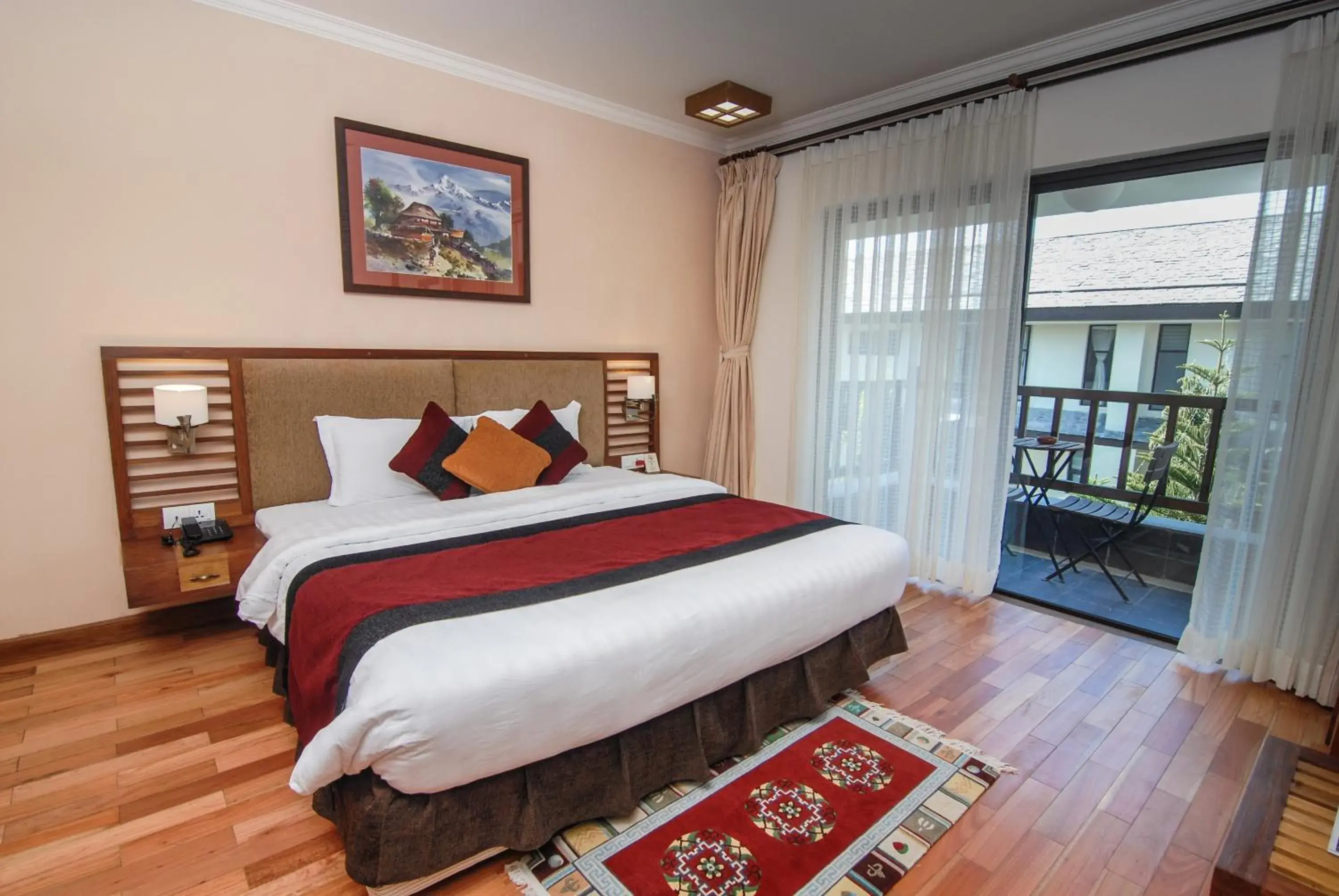 Bed in Atithi Resort & Spa