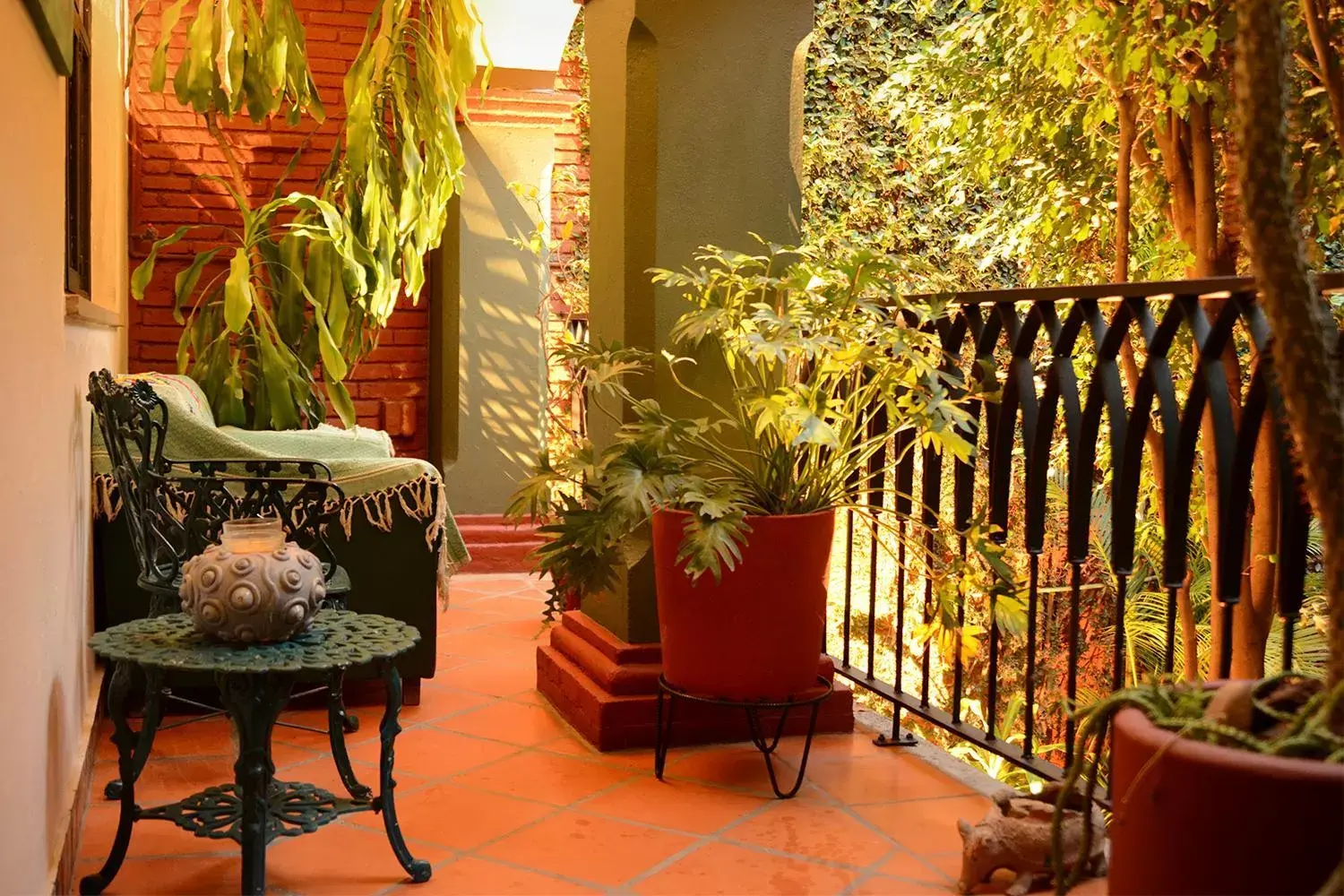 Patio in Hotel Casa Guivá