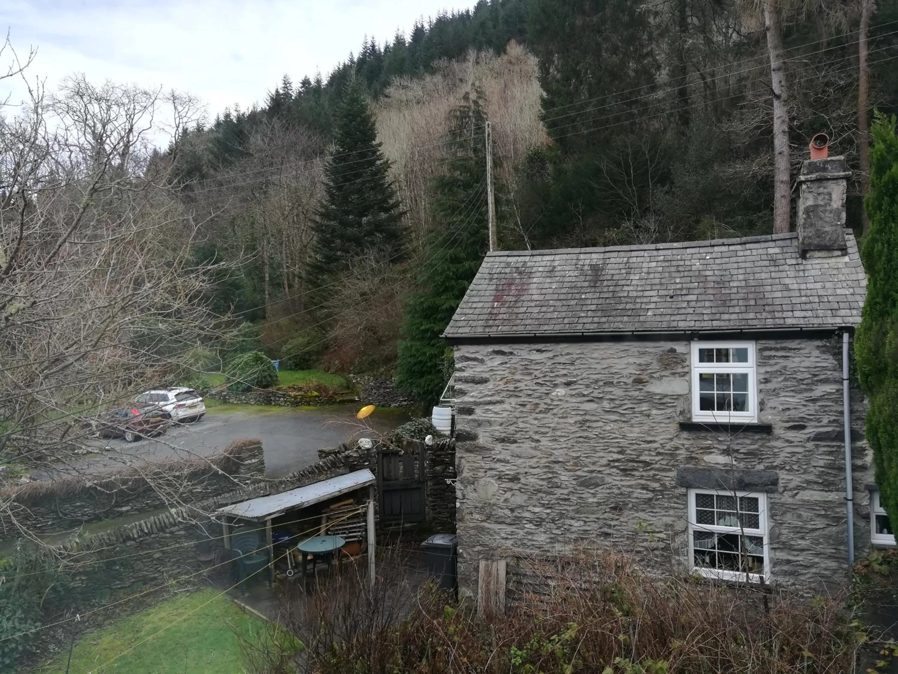 Garden view in Aberconwy House B&B