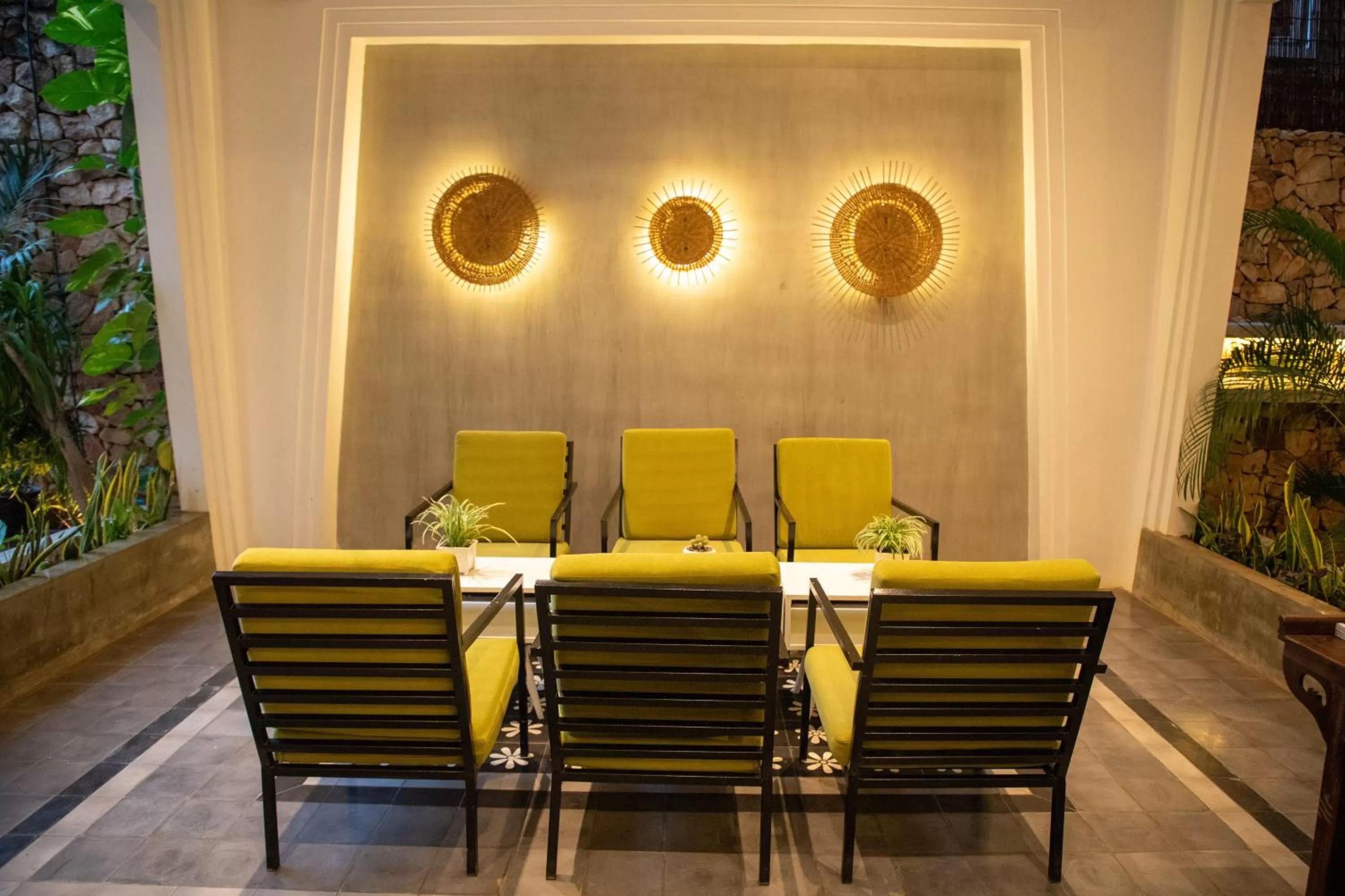 Seating area in Boutique Indochine d'Angkor