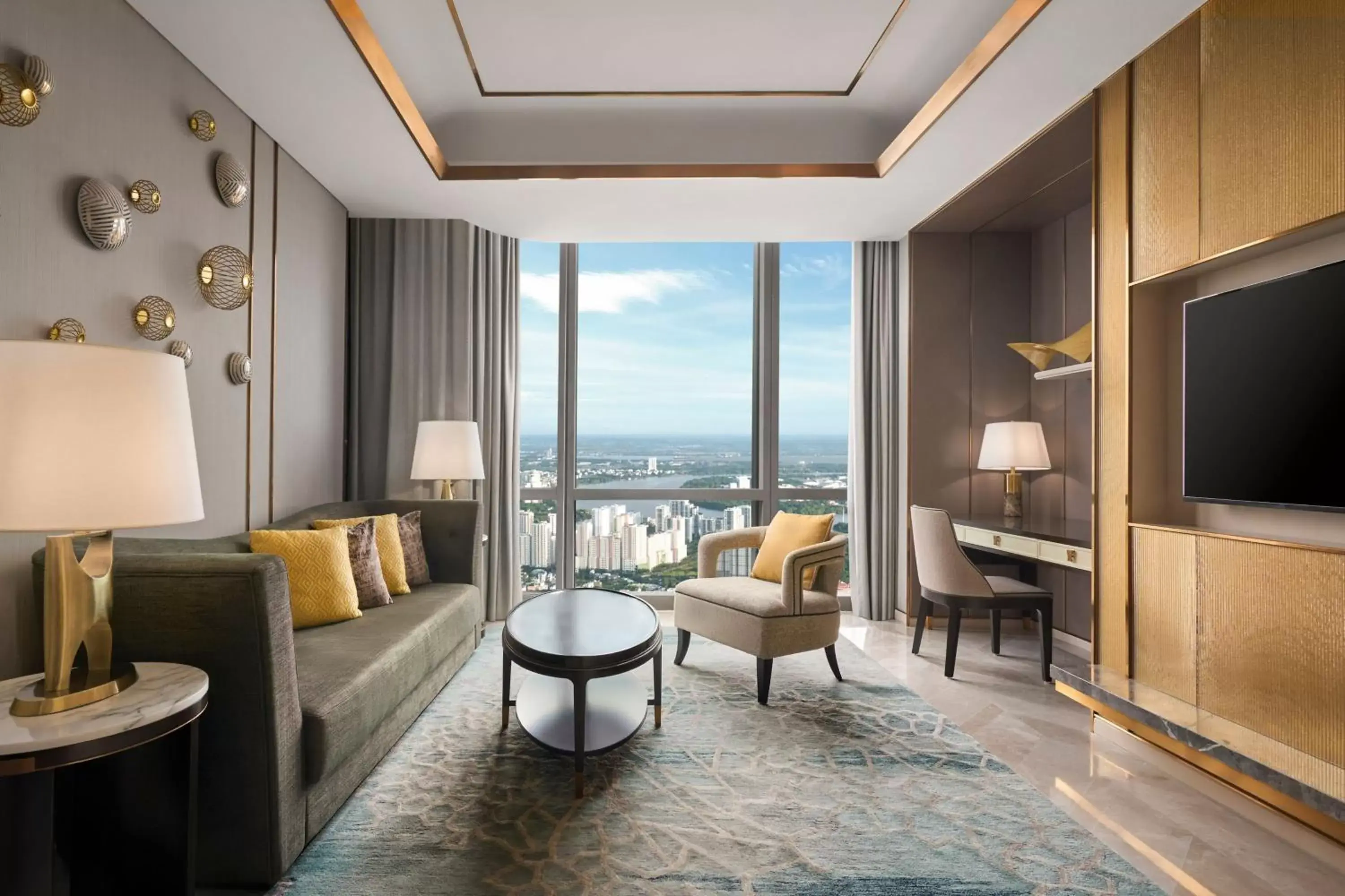 Living room, Seating Area in Vinpearl Landmark 81, Autograph Collection
