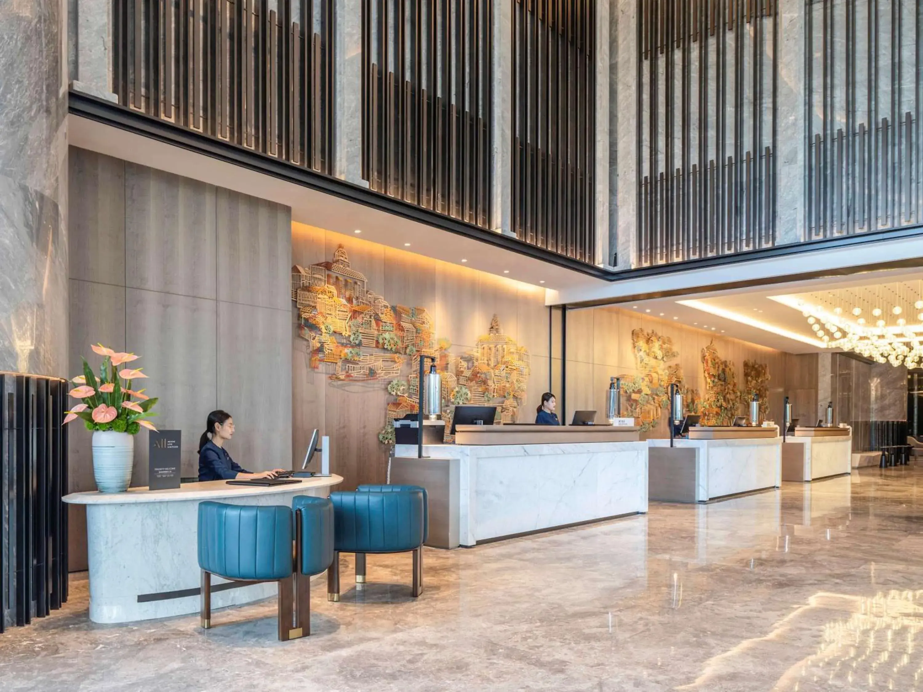 Property building, Lobby/Reception in Sofitel Hangzhou Yingguan