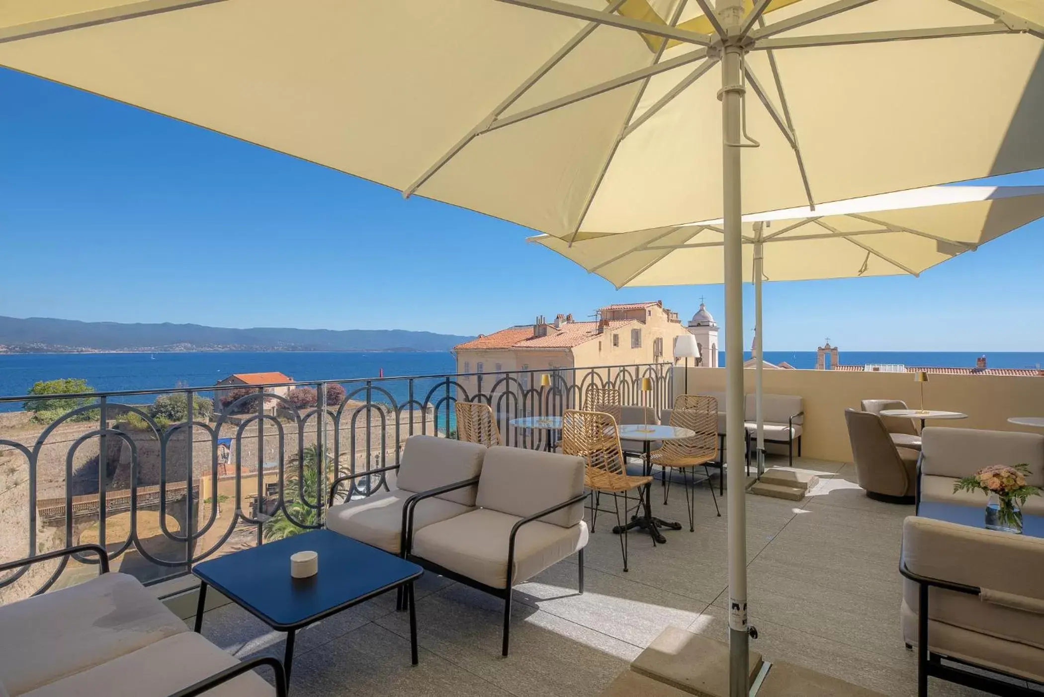 Balcony/Terrace in Hotel San Carlu Citadelle Ajaccio