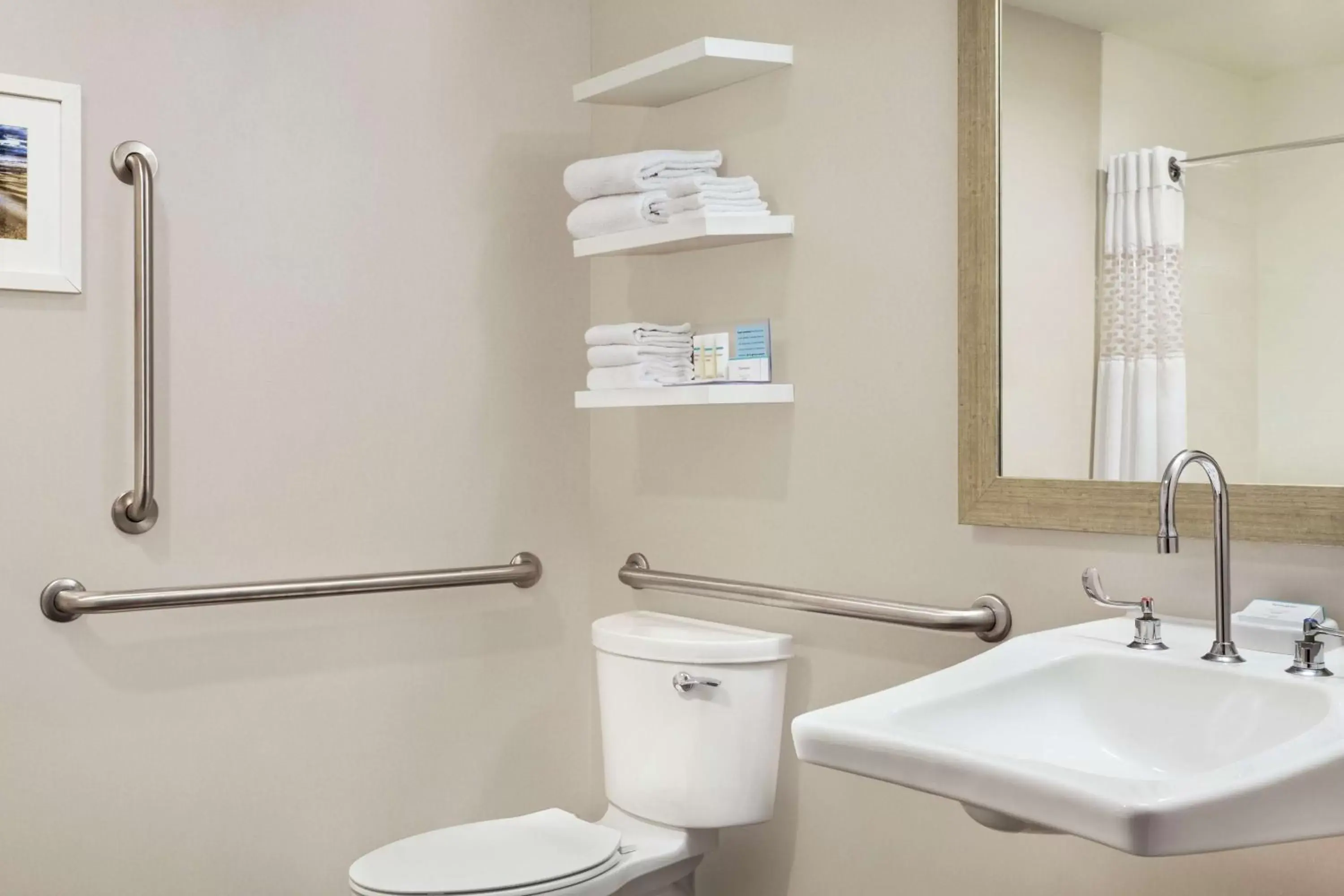 Bathroom in Hampton Inn Lawrence Bathroom in Hampton Inn Lawrence