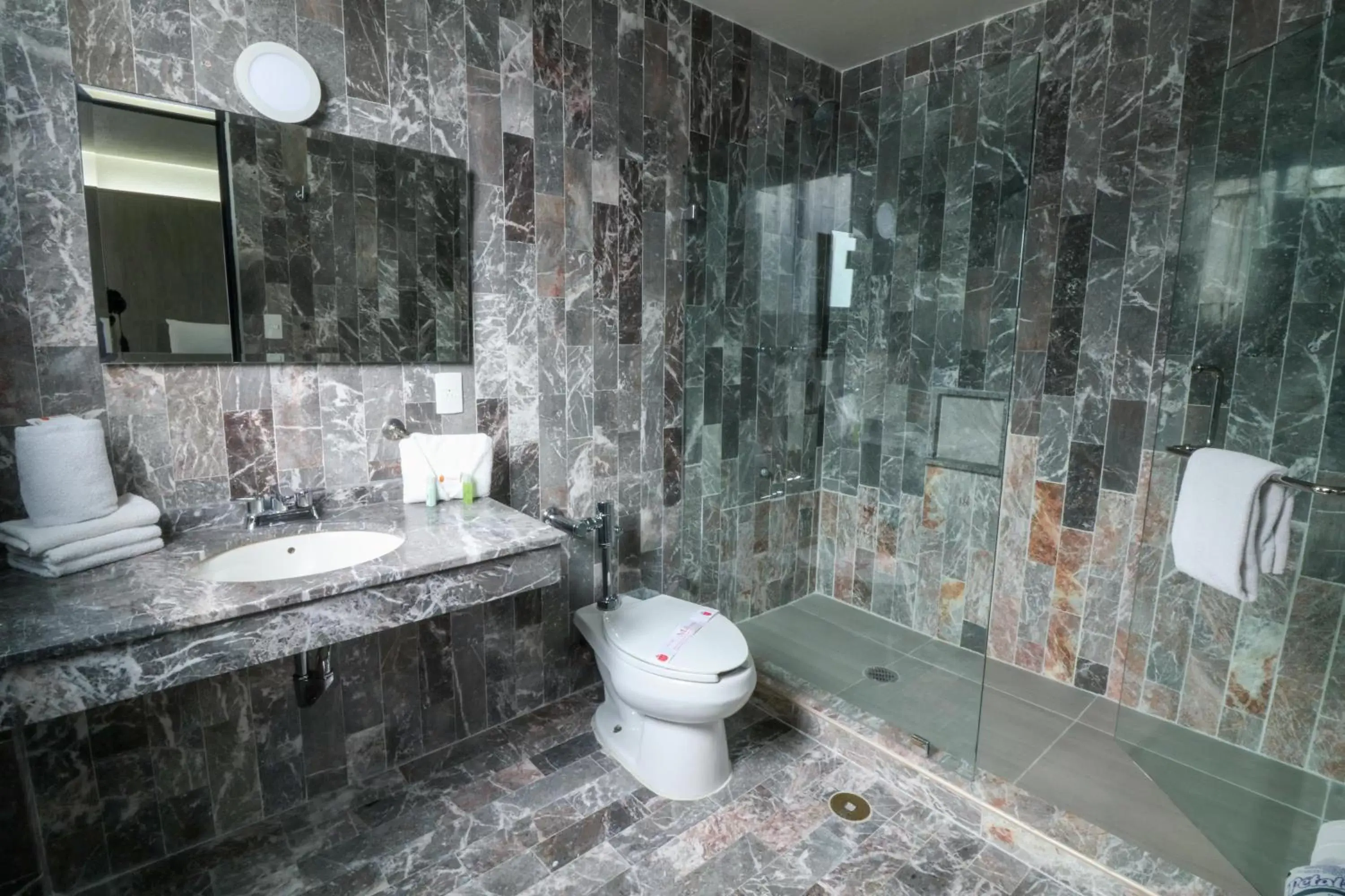 Shower, Bathroom in Hotel Mallorca