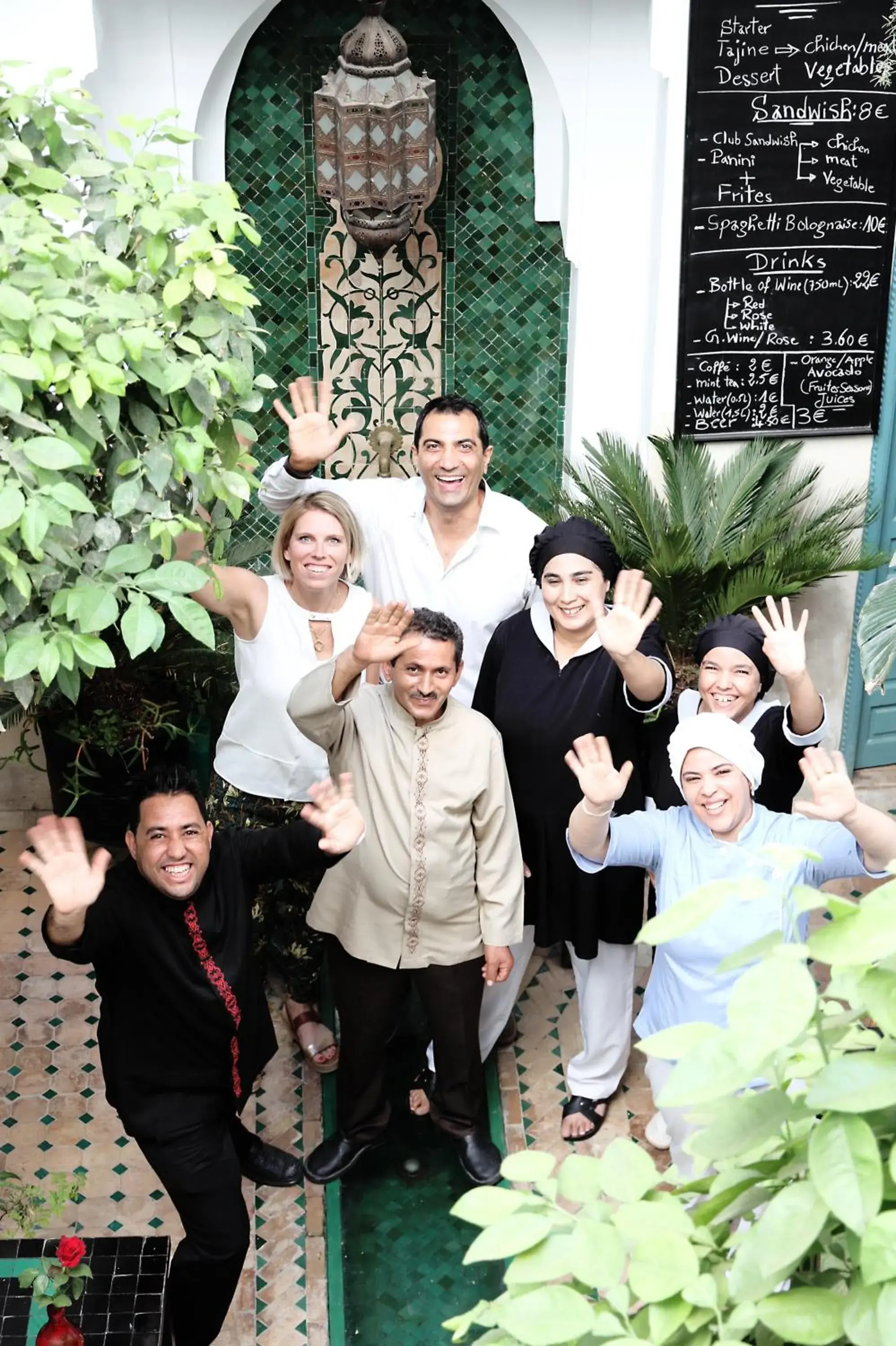 Staff, Family in Riad 11 Zitoune