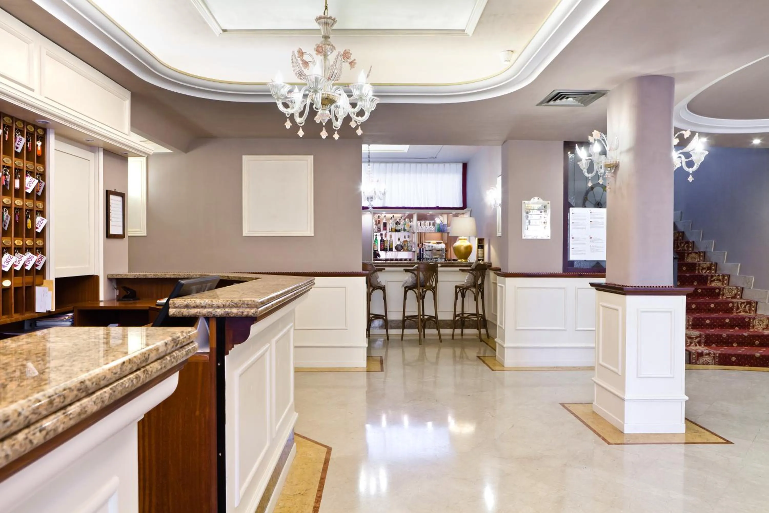 Lobby or reception in Hotel Ducale