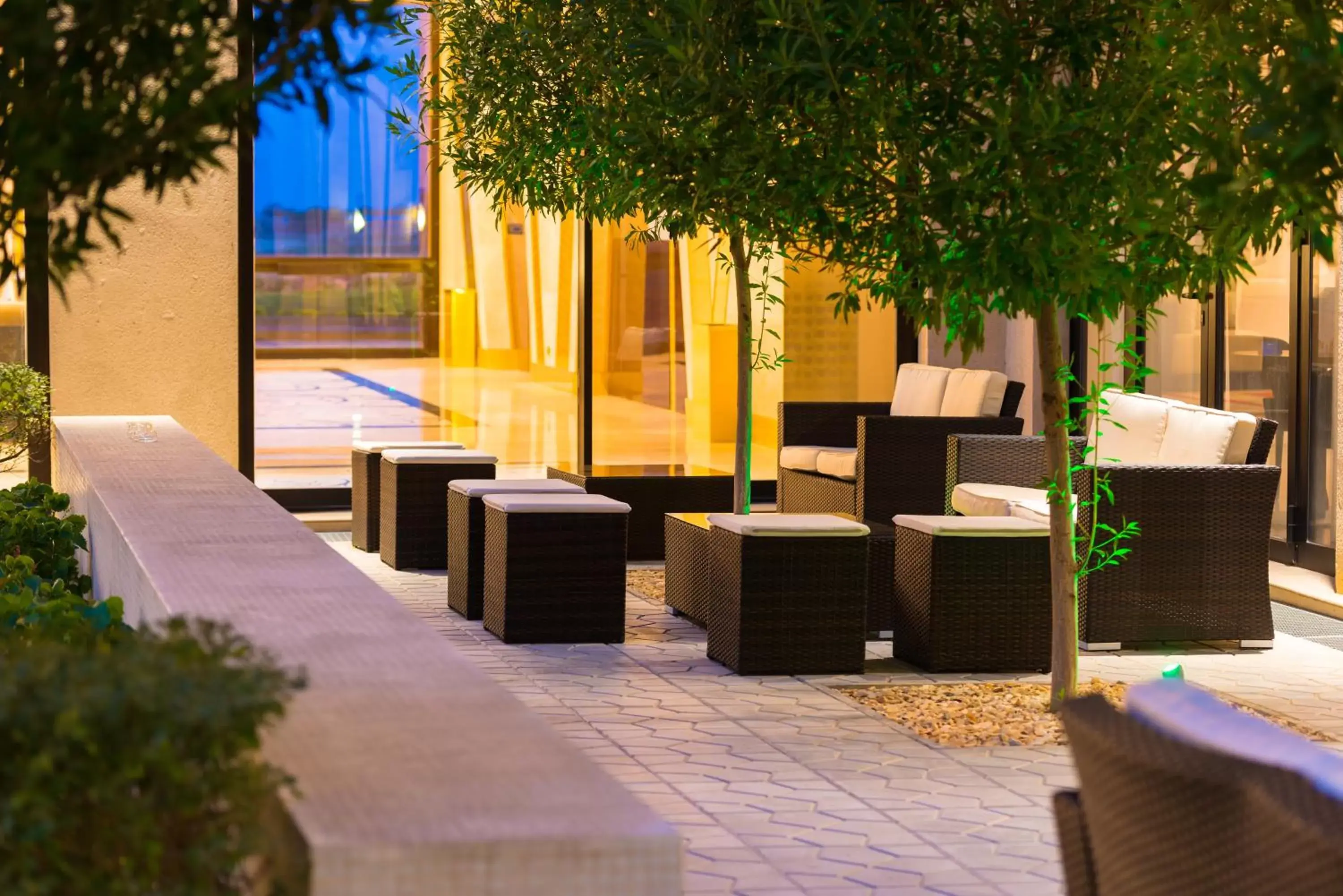 Patio in Radisson Blu Hotel N'Djamena