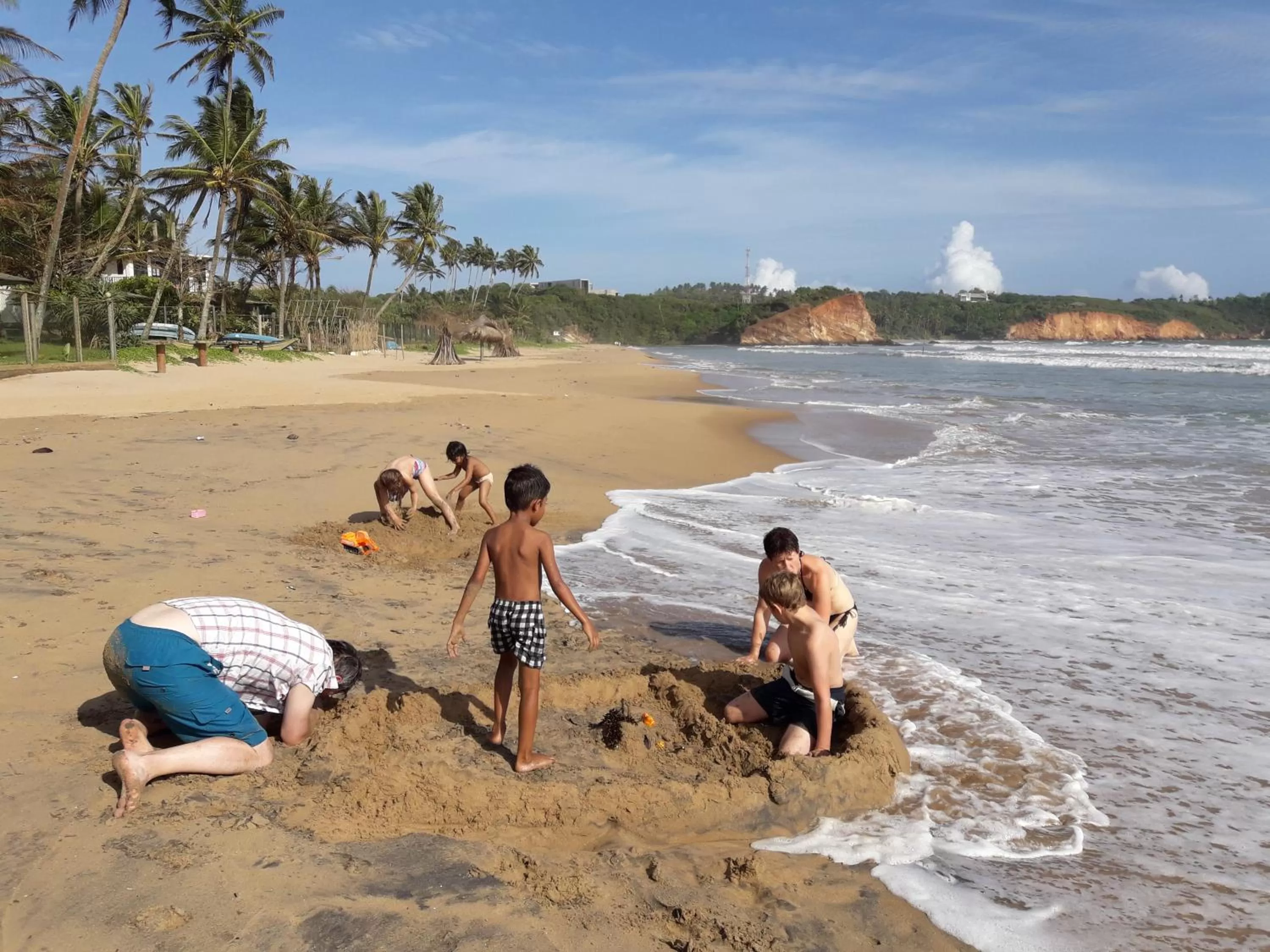 Beach in Weligama Bay Eco Villa