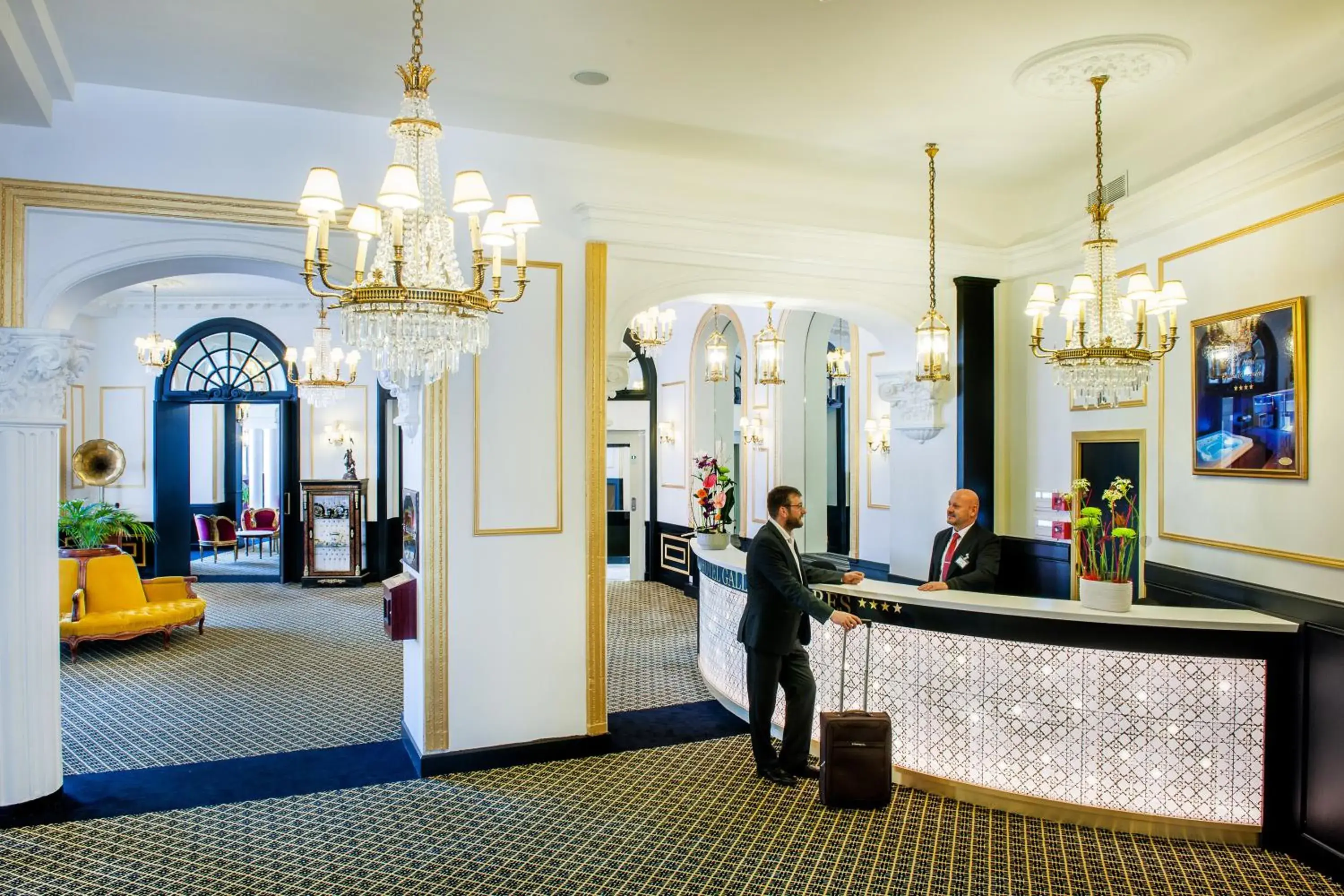 Lobby or reception, Lobby/Reception in Grand Hotel Gallia & Londres