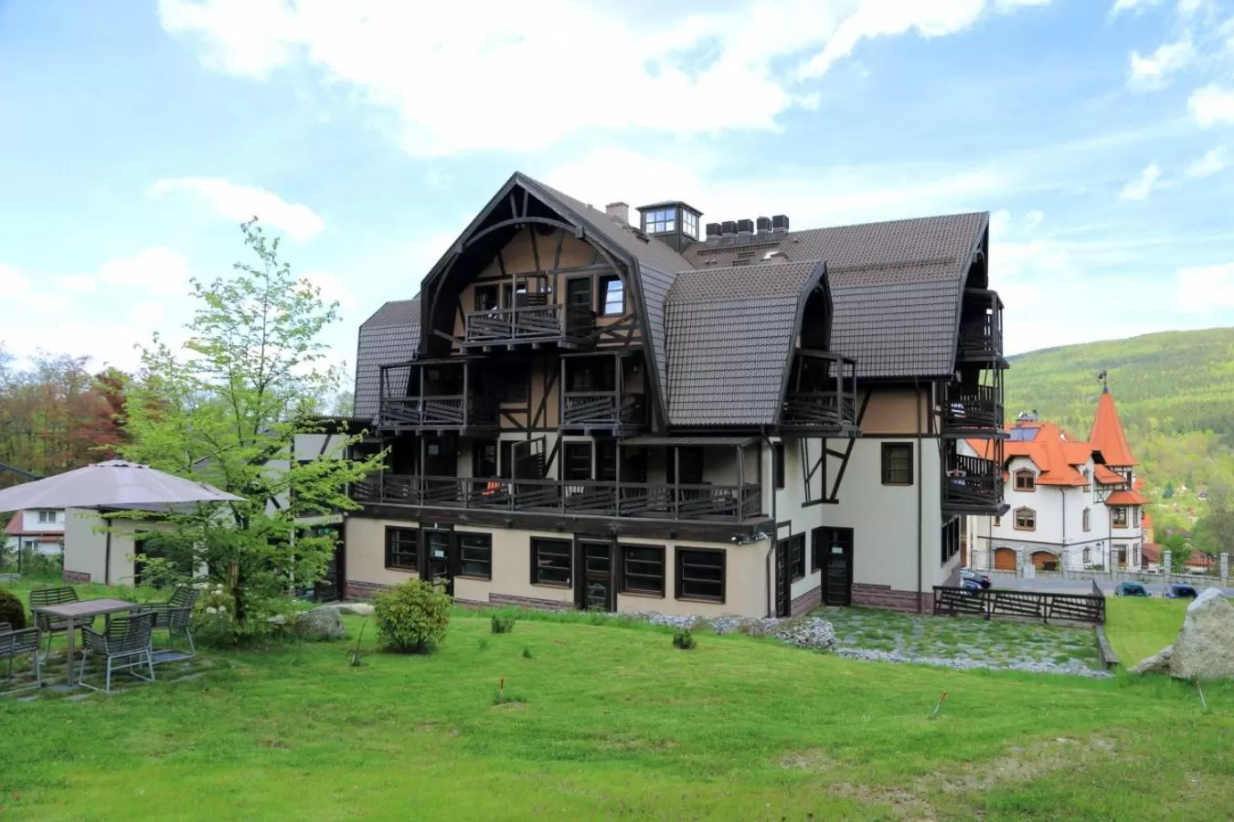 Garden view in Boutique Hotel Sudetia - Medical & SPA