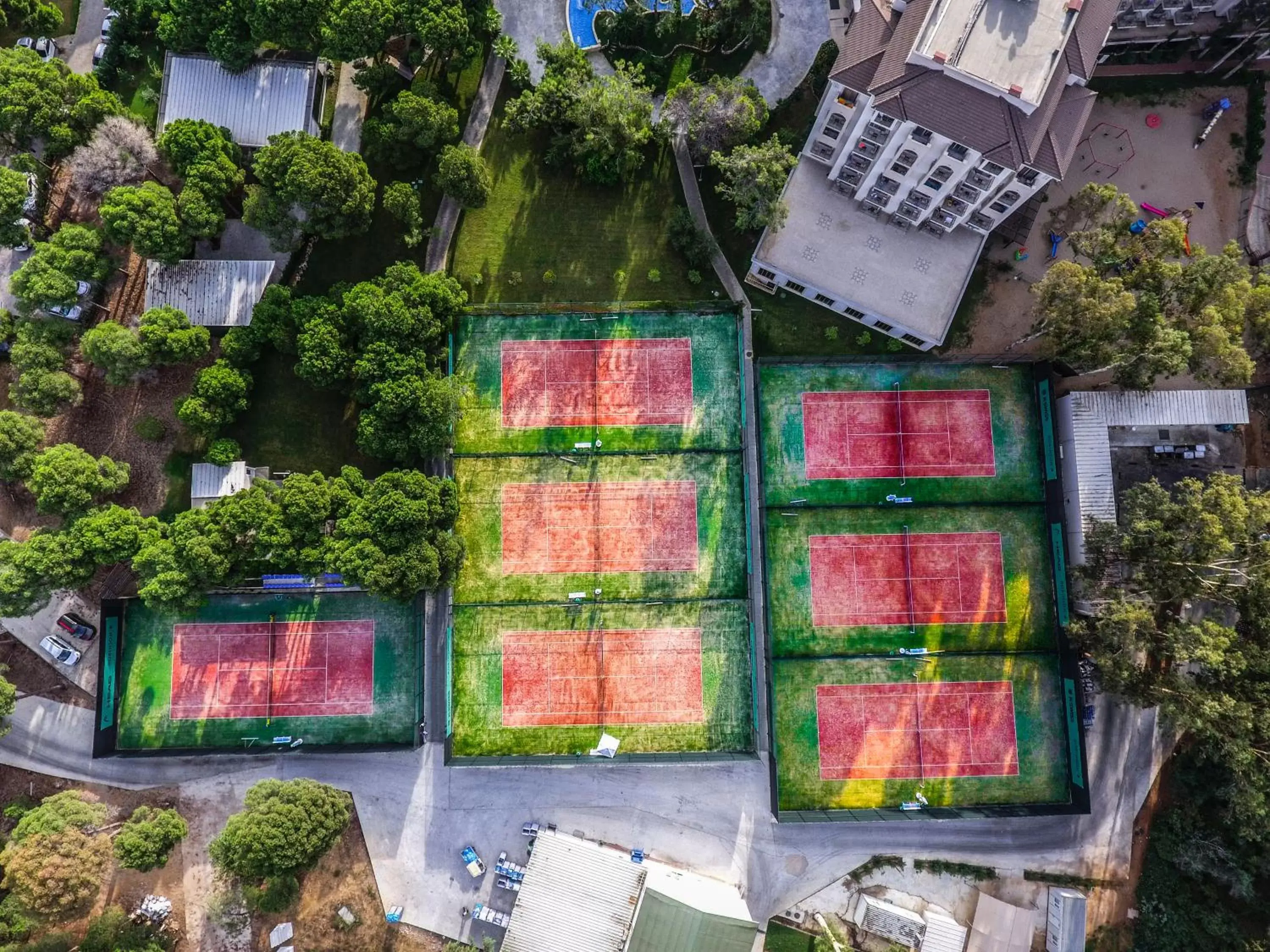 Tennis court, Bird's-eye View in TUI Magic Life Masmavi