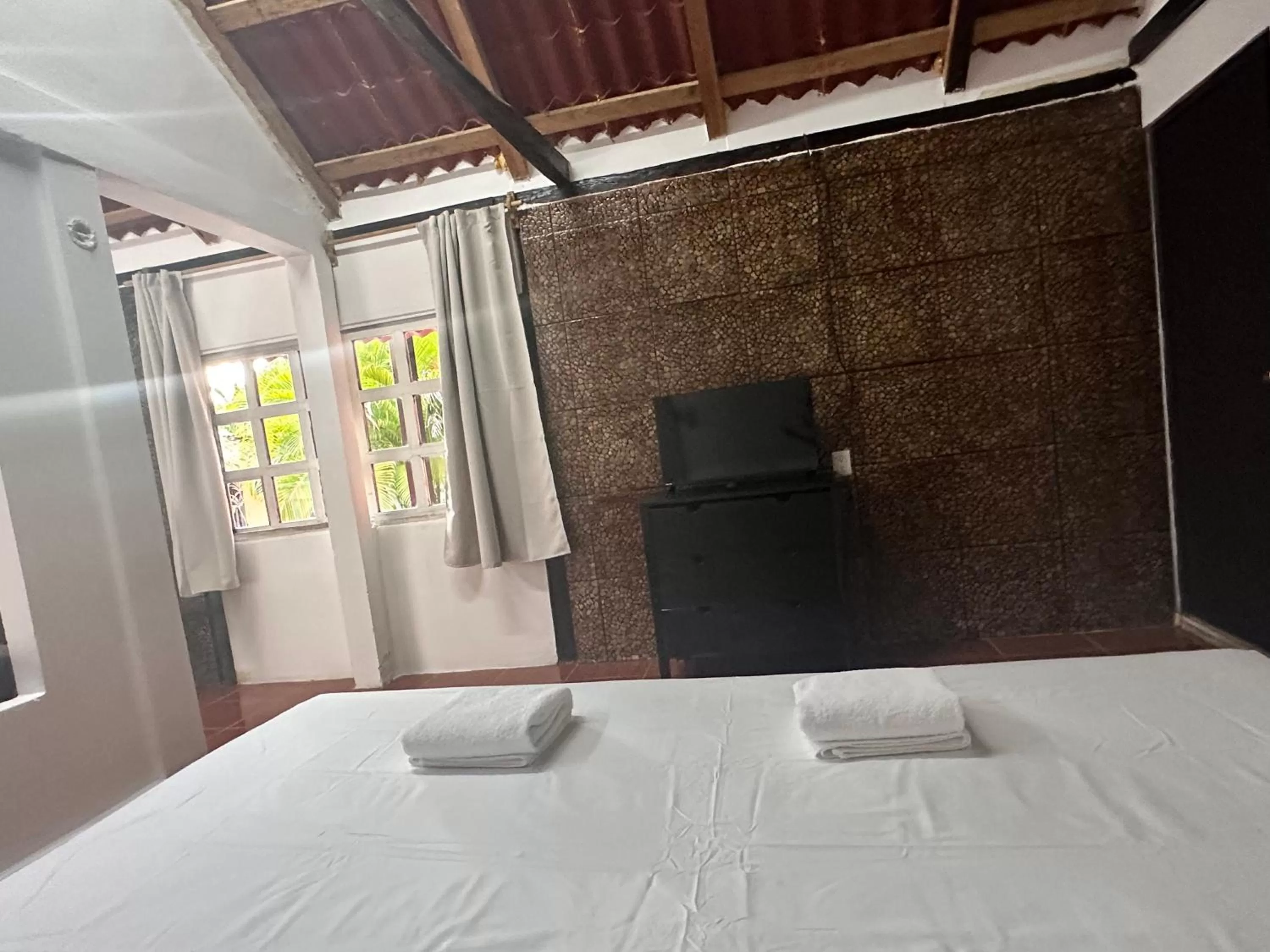 Bed in Hotel Bacalar Sunshine