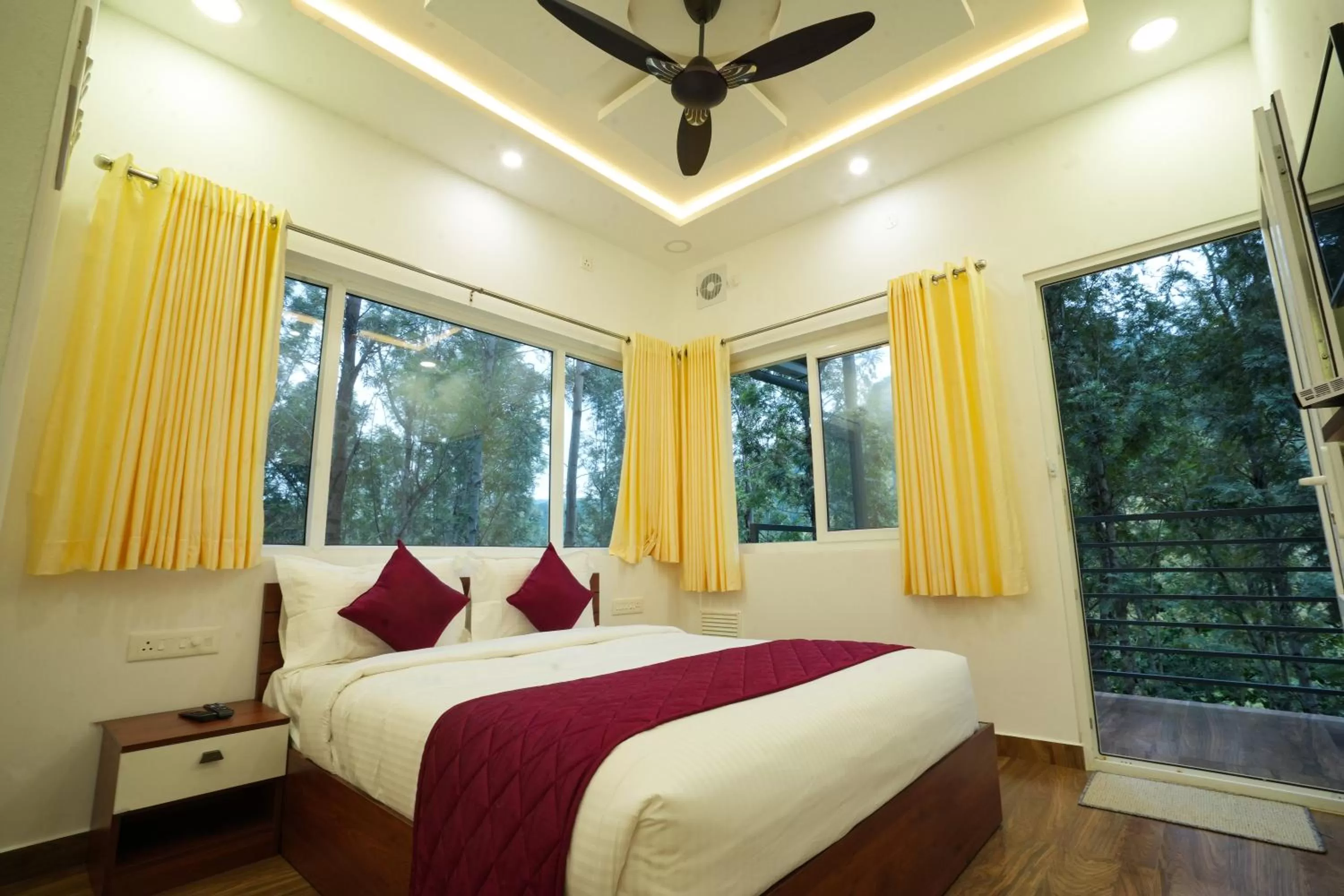 Bed in Misty Range Resorts