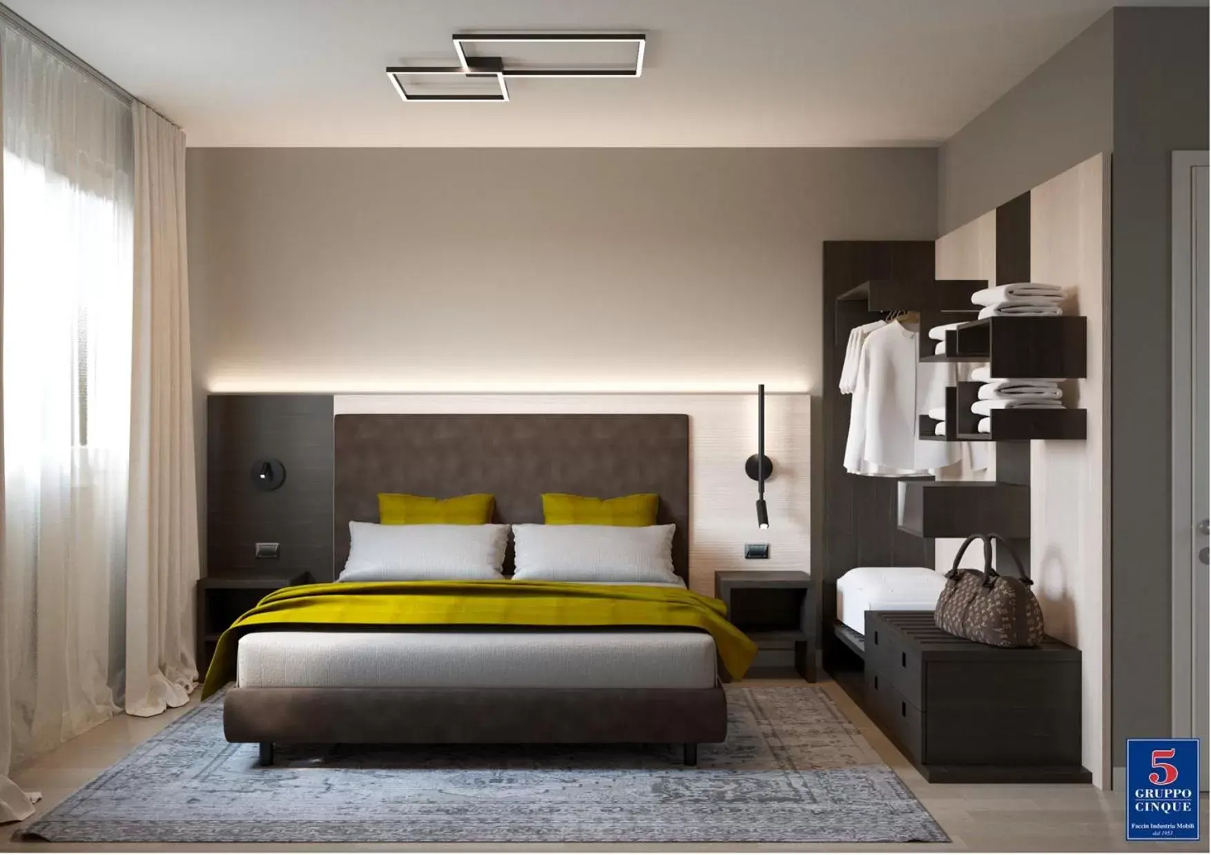Bedroom, Bed in Threeland Hotel