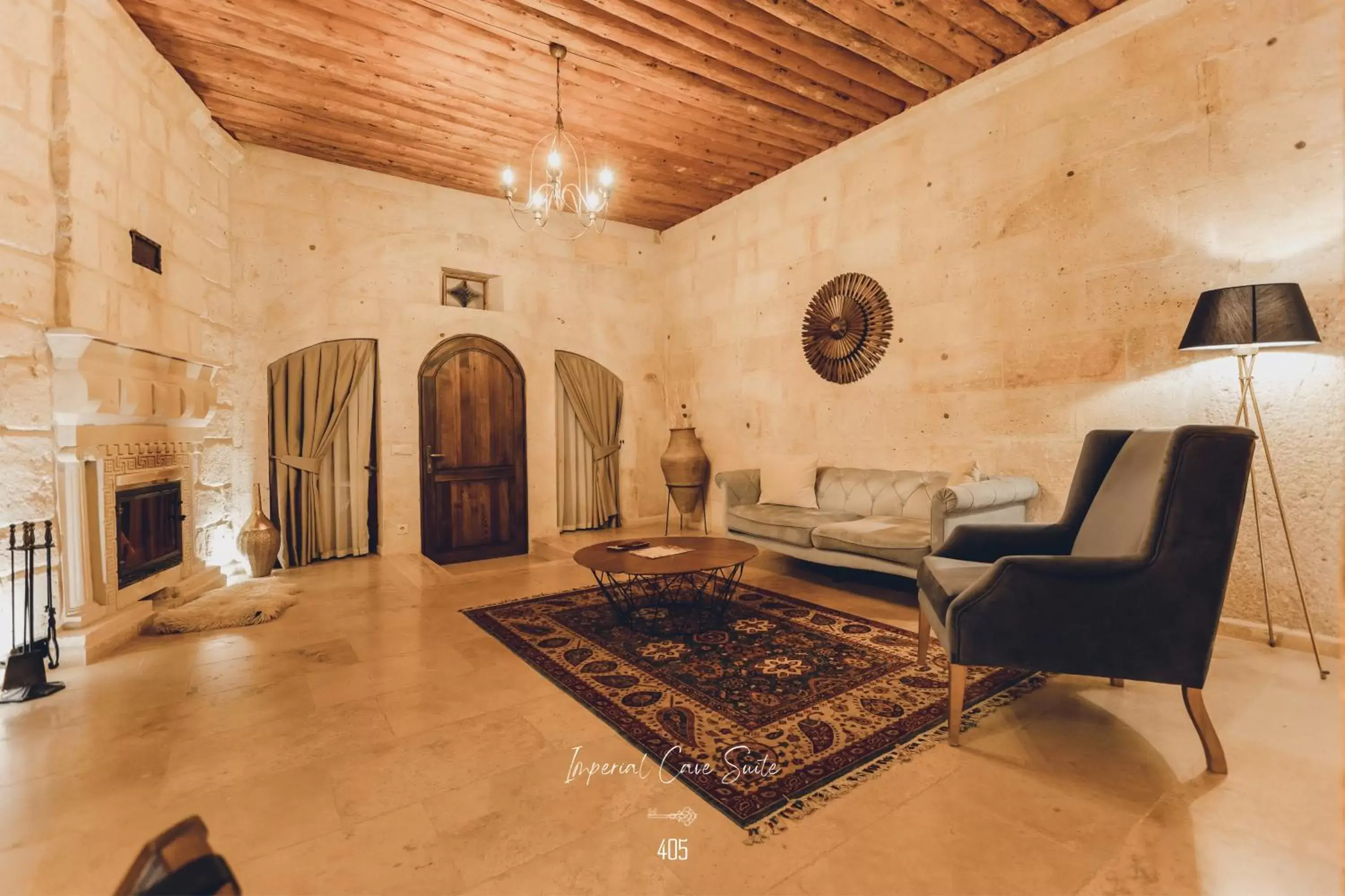 Seating Area in Nino Cave Suites