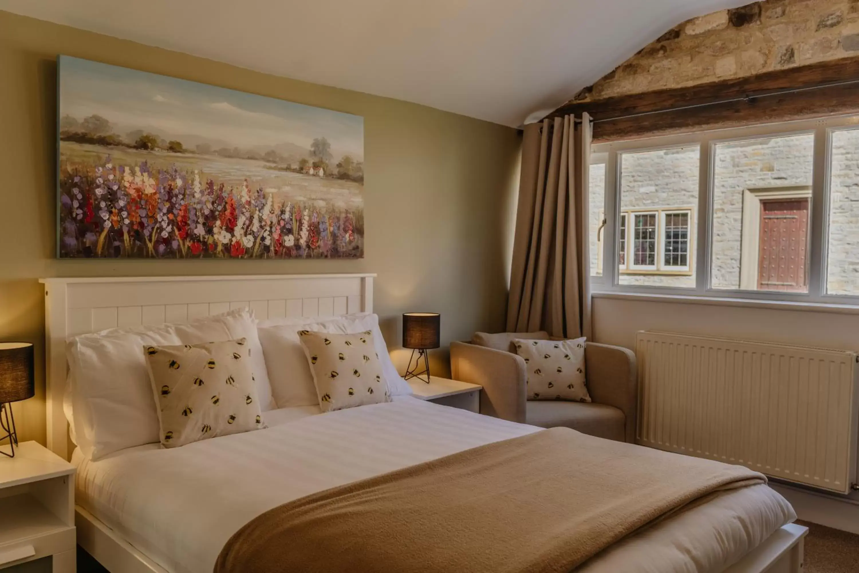 Bedroom, Bed in Little England Retreats - Cottage, Yurt and Shepherd Huts