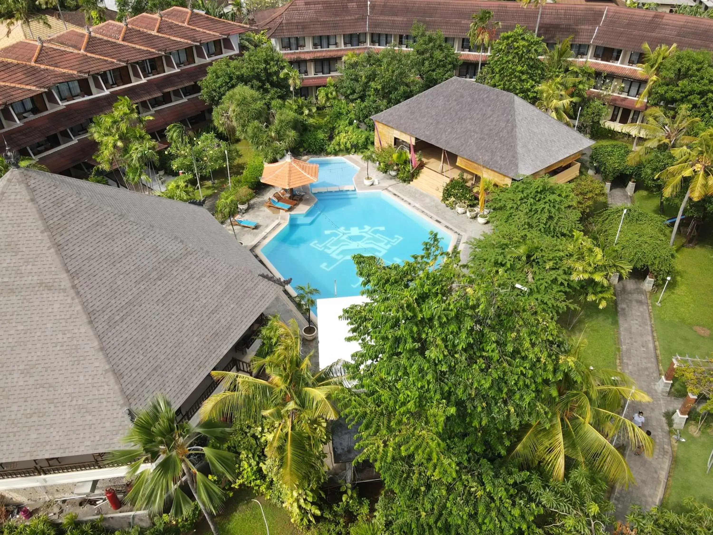 Bird's-eye View in Palm Beach Hotel Bali
