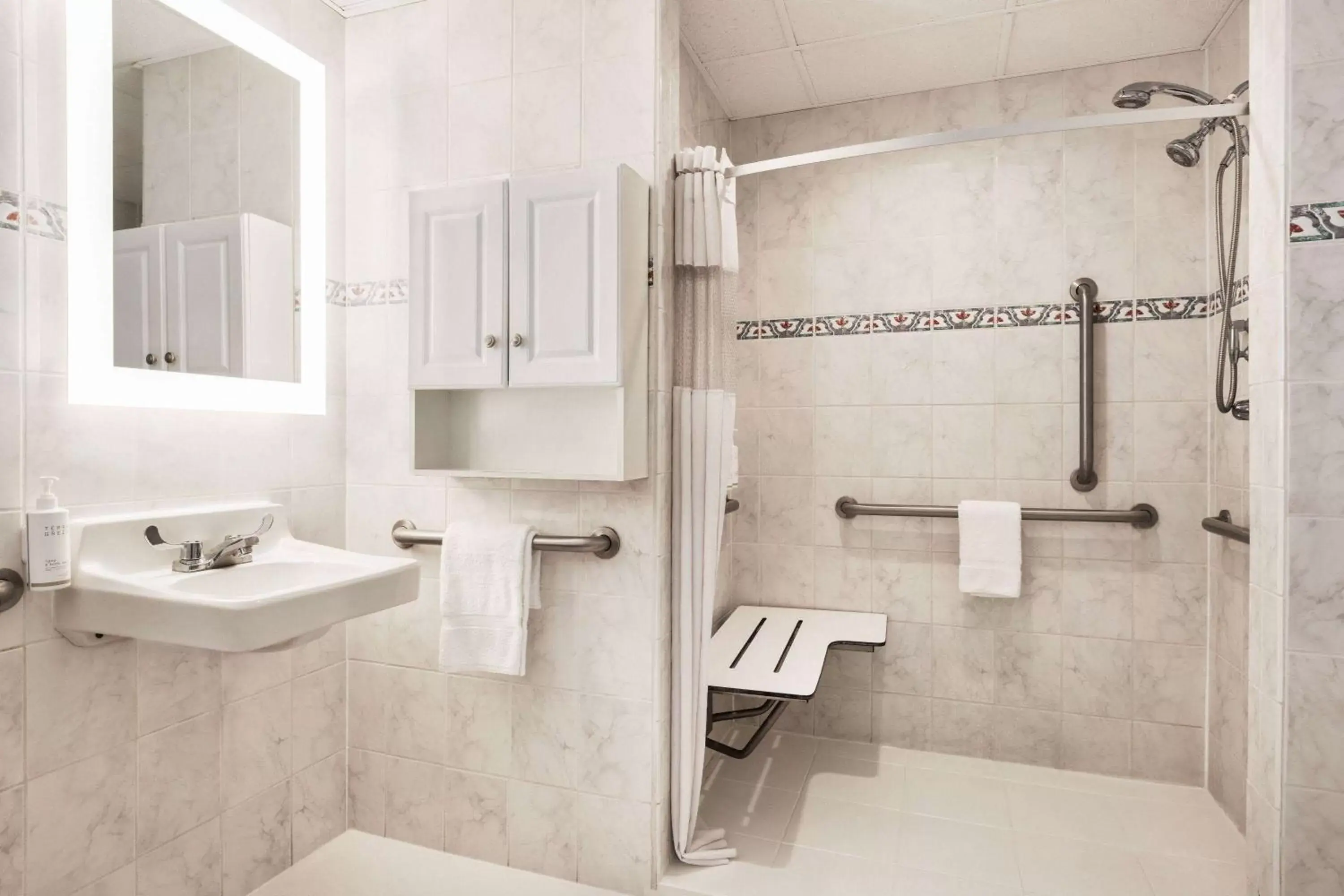Shower, Bathroom in Days Inn by Wyndham Ocean City Oceanfront