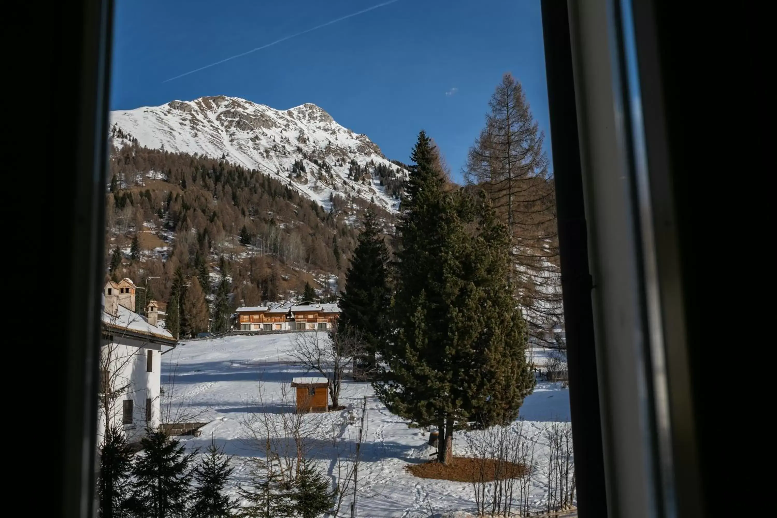 Property building, Winter in Hotel Bellamonte